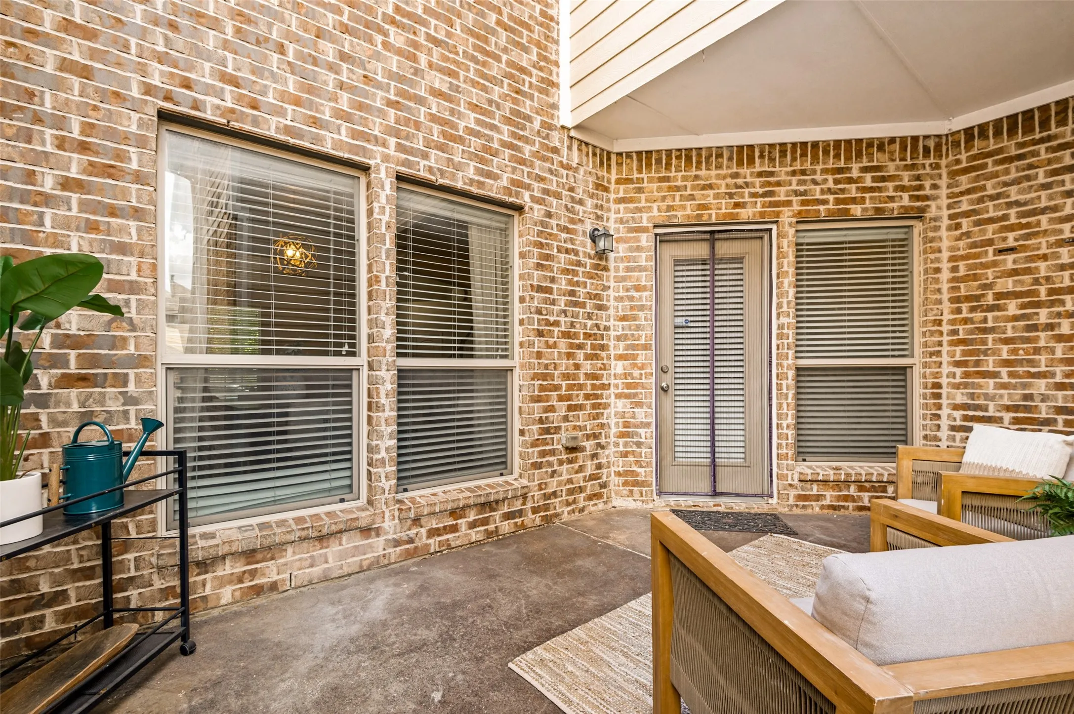 Inviting outdoor patio space