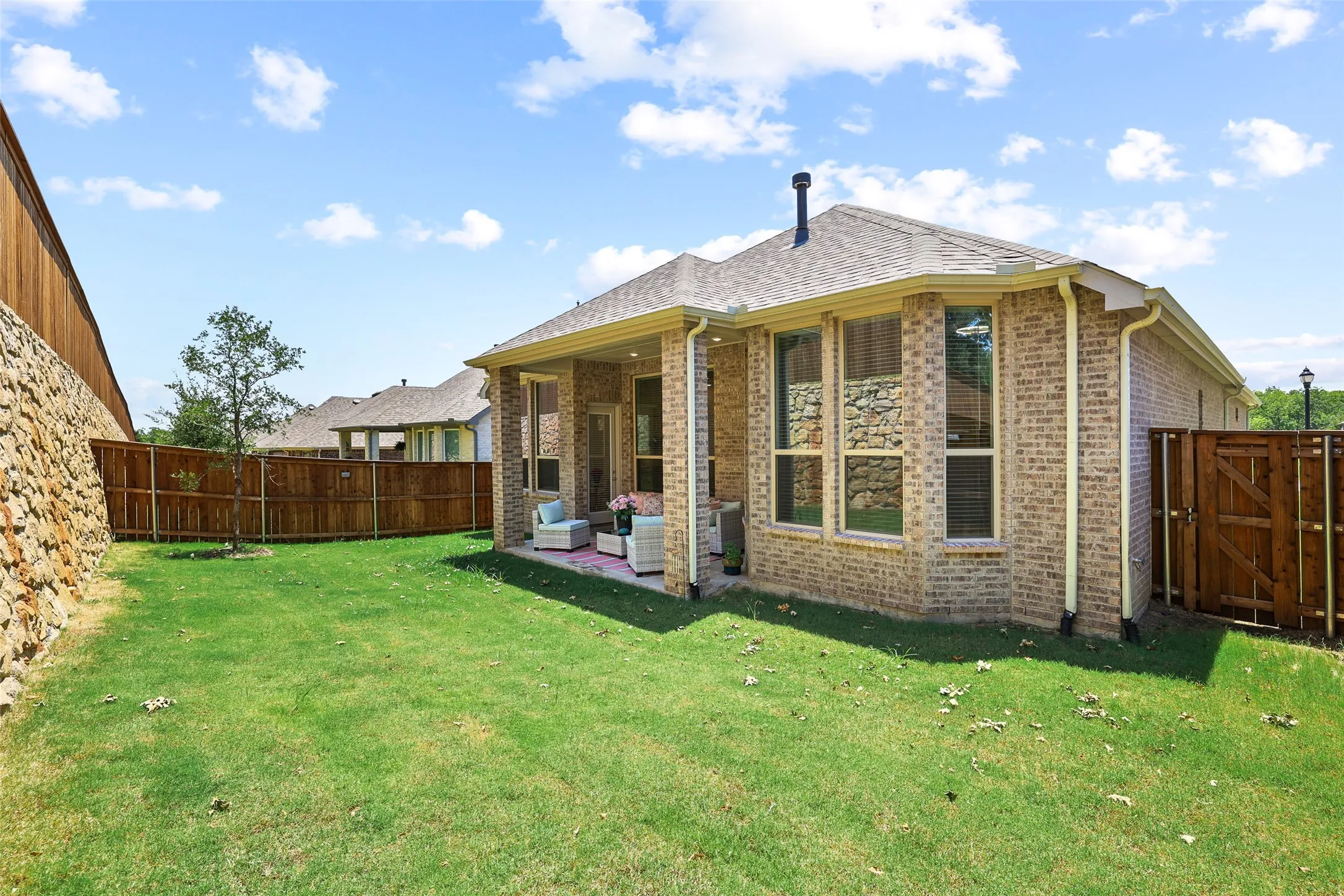Home has a right-sized backyard