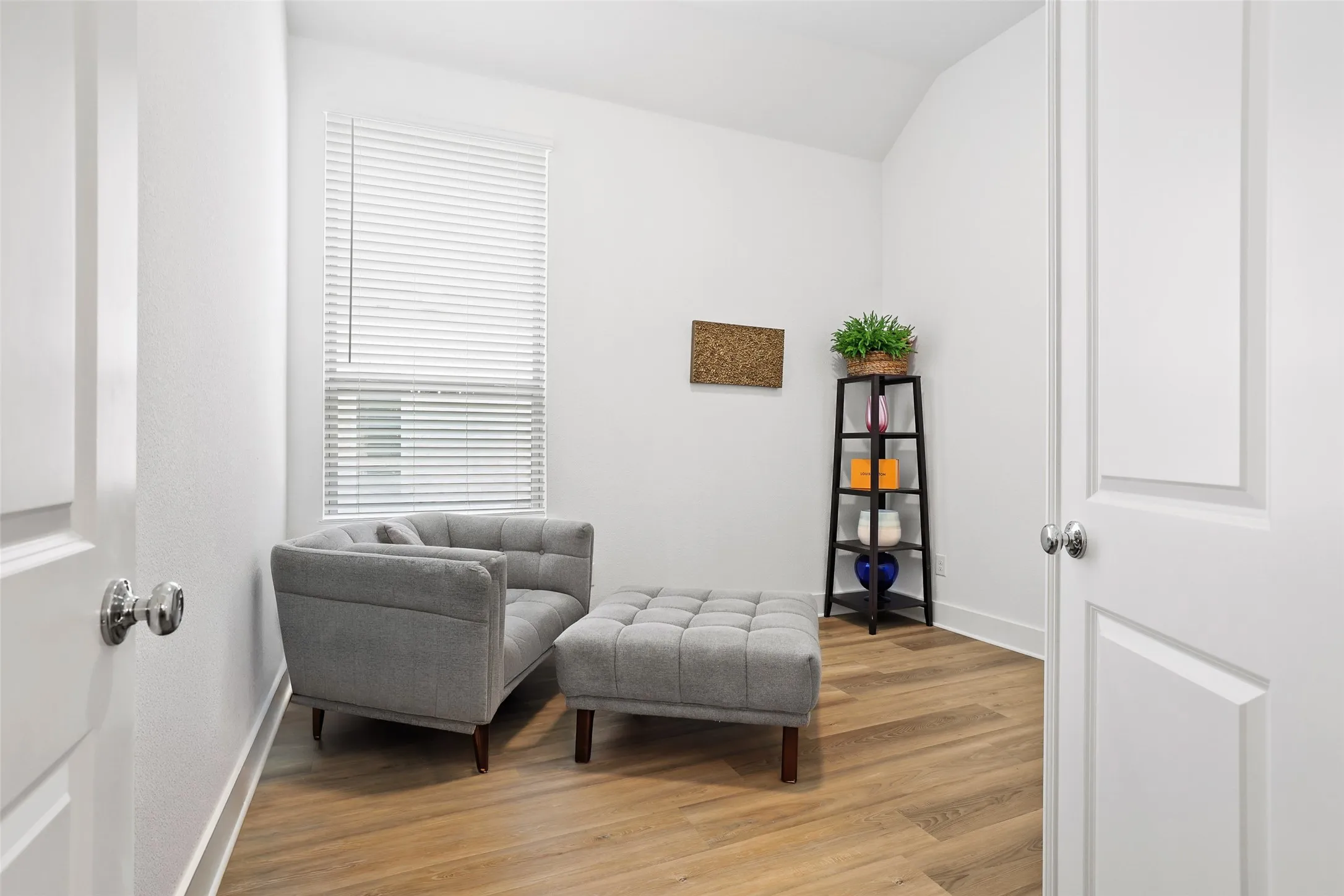 Dedicated office off the dining area can double as a den, library or media room