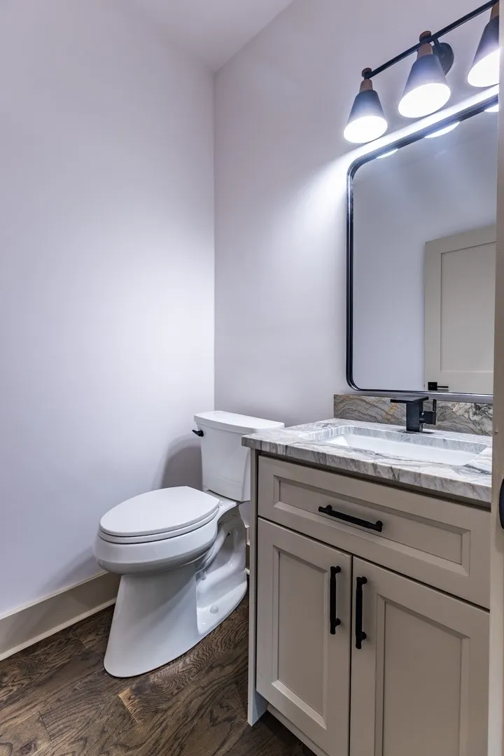 first floor powder room