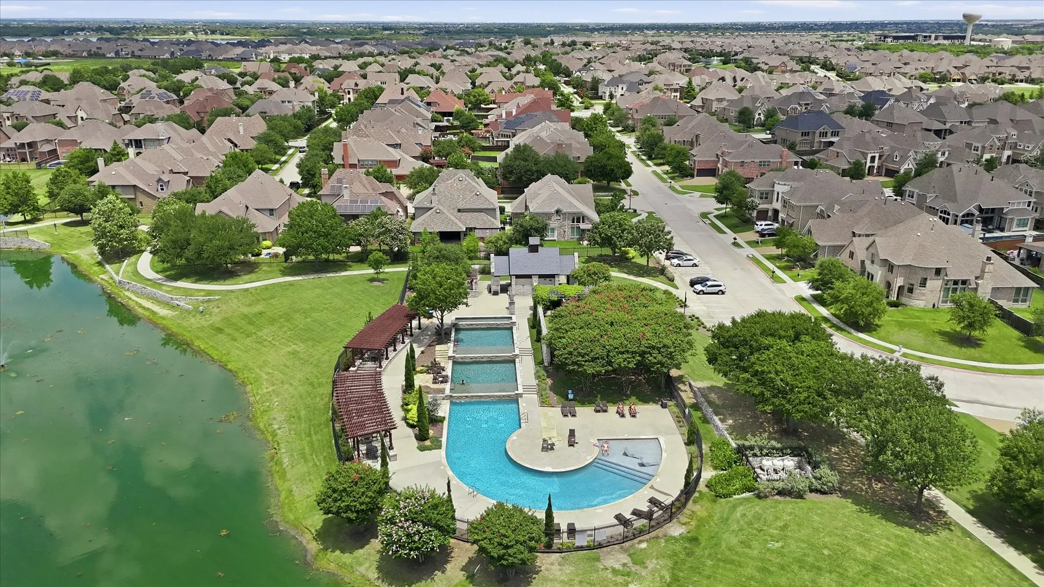 One of the community pools