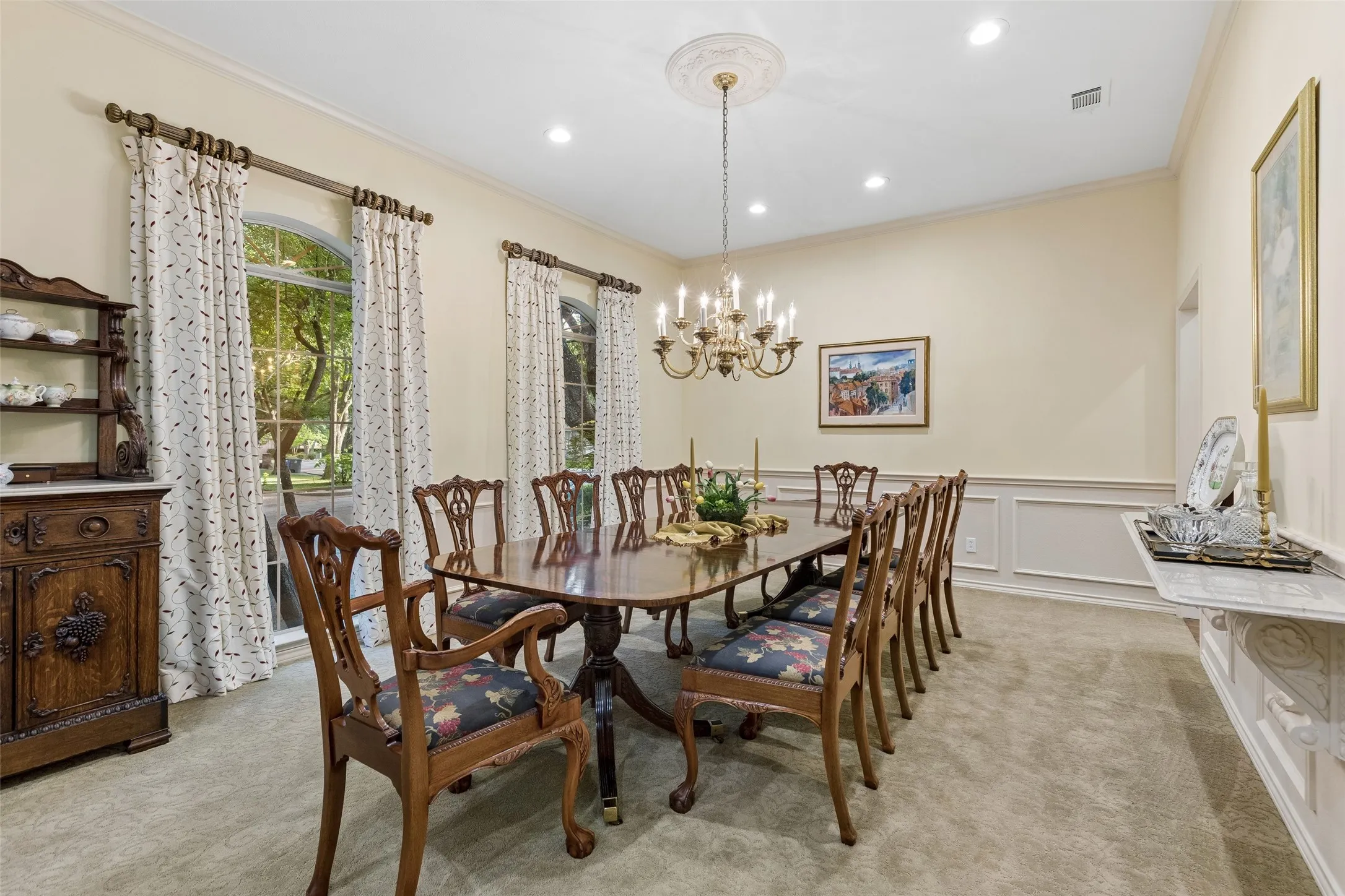 Dine in style in this elegant Dining Room with plenty of room to seat 10!