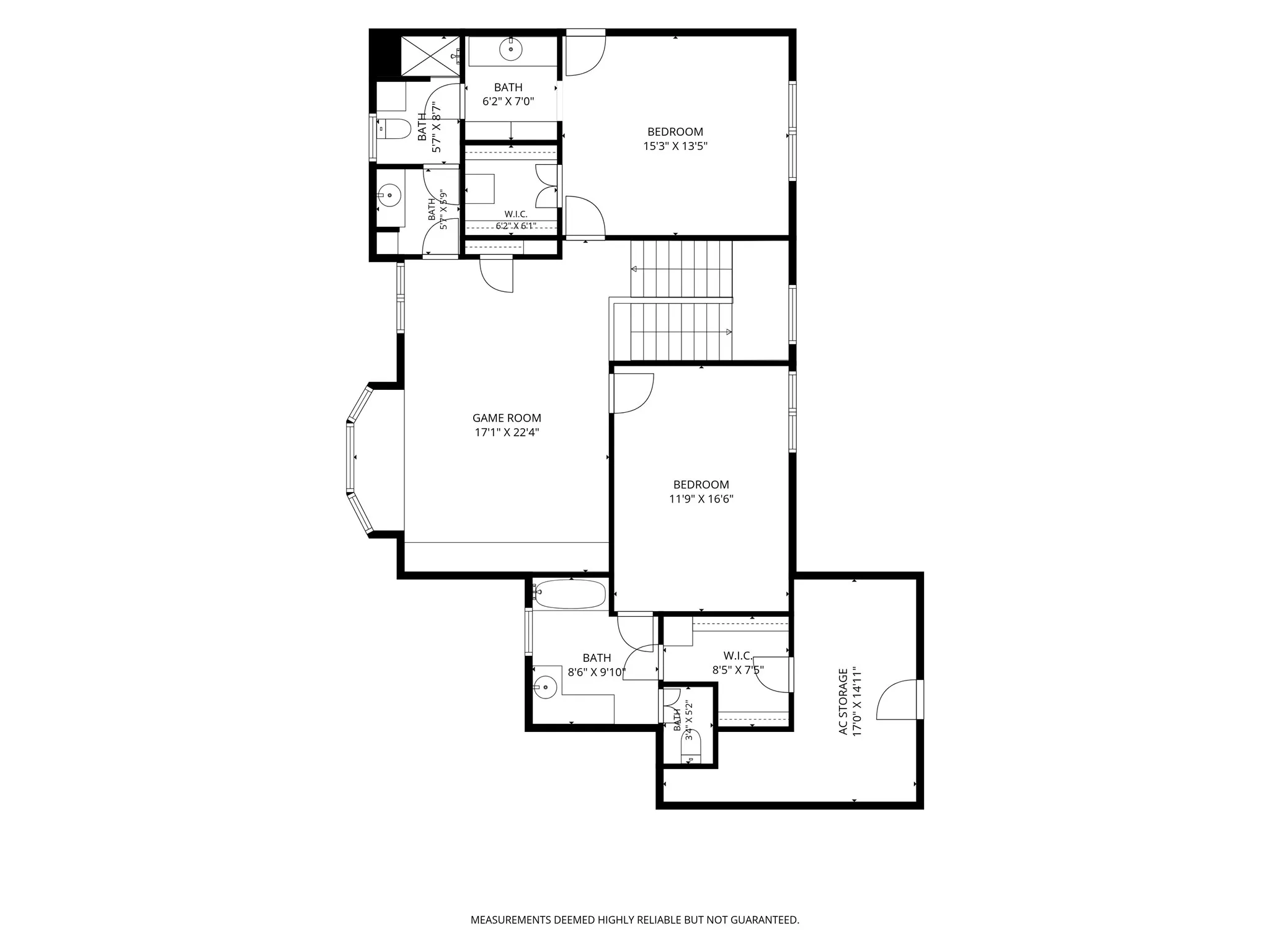 Second Story Floor Plan