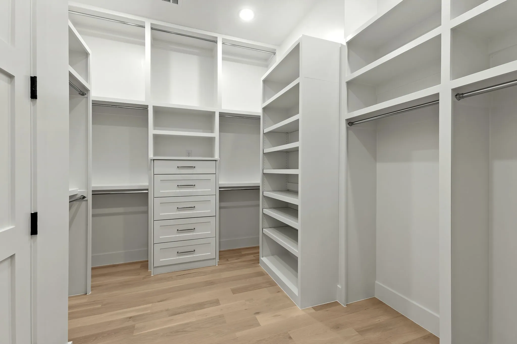 Custom his and hers closet