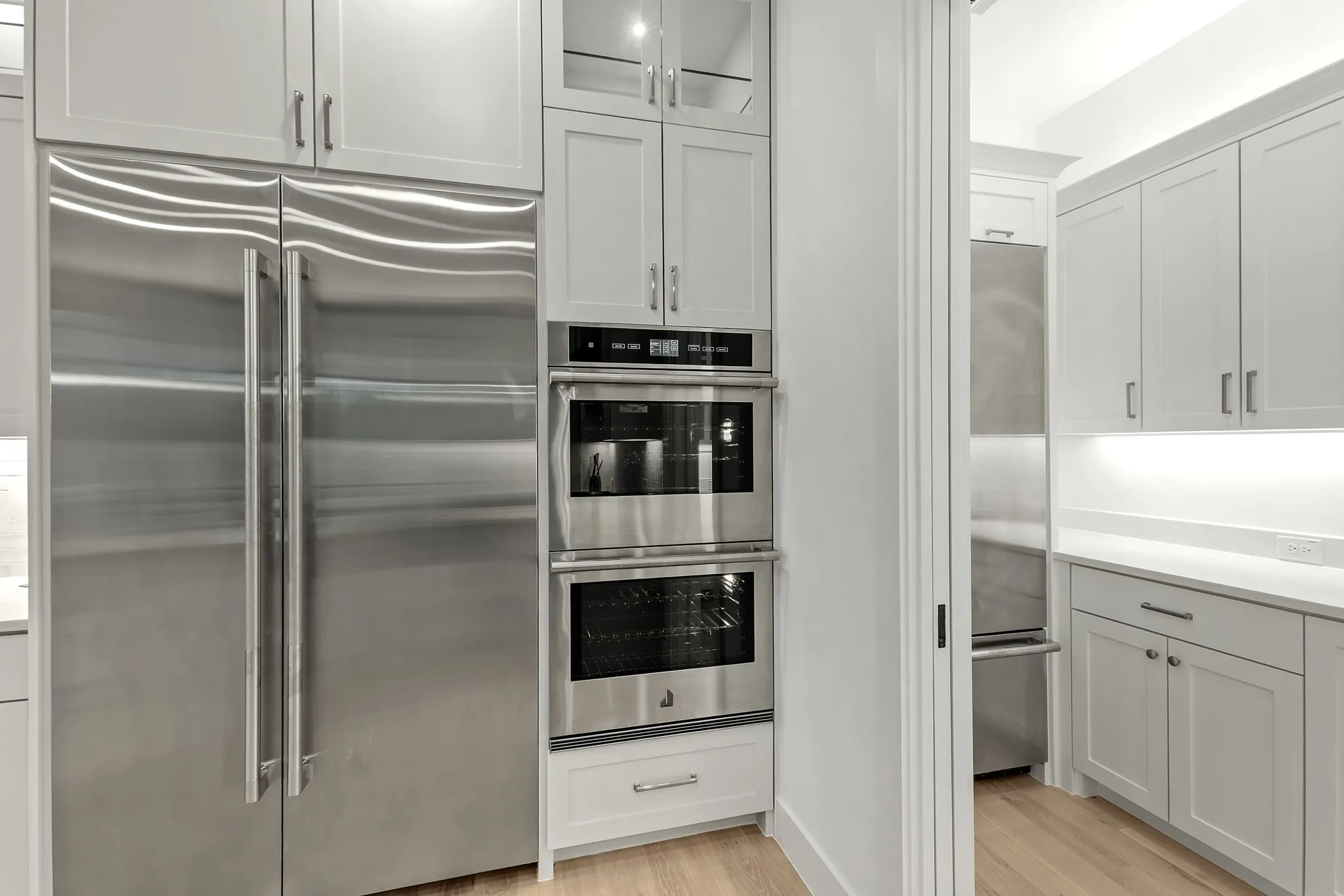 Jennair Refrigerator and double ovens