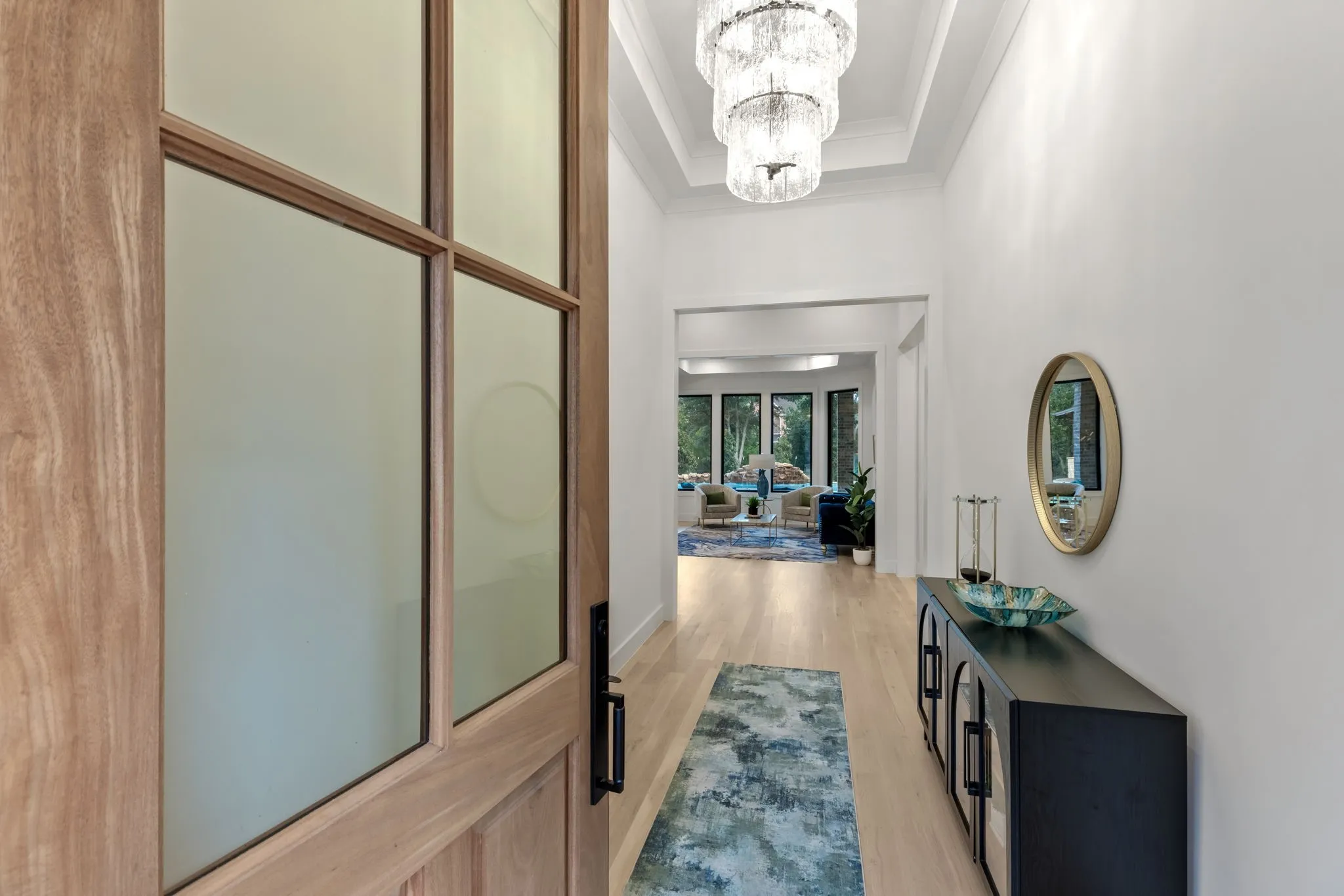 Mahogany entry door