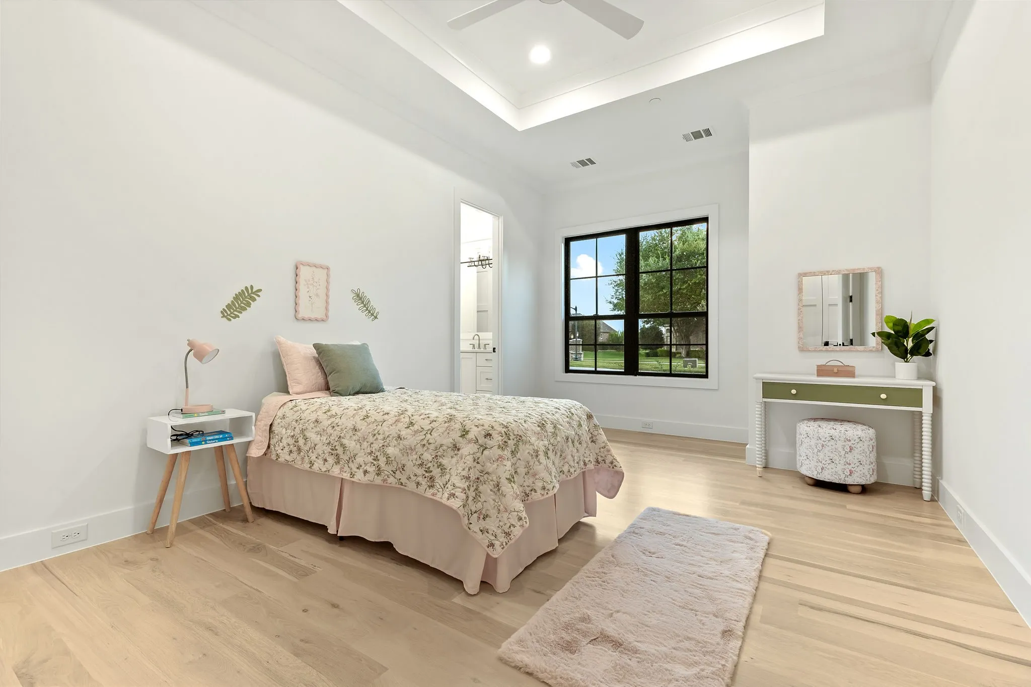 Downstairs bedroom with ensuite bath