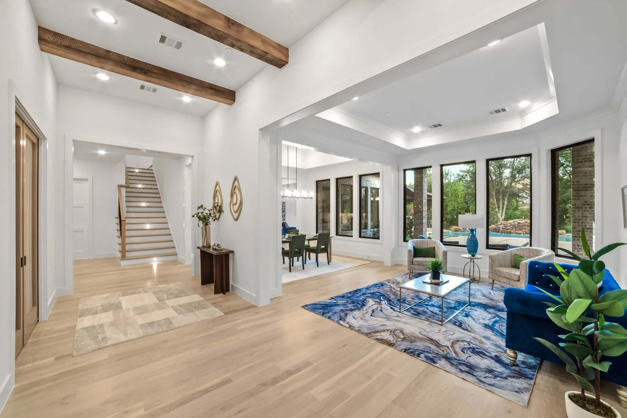 Oak floors throughout entire home