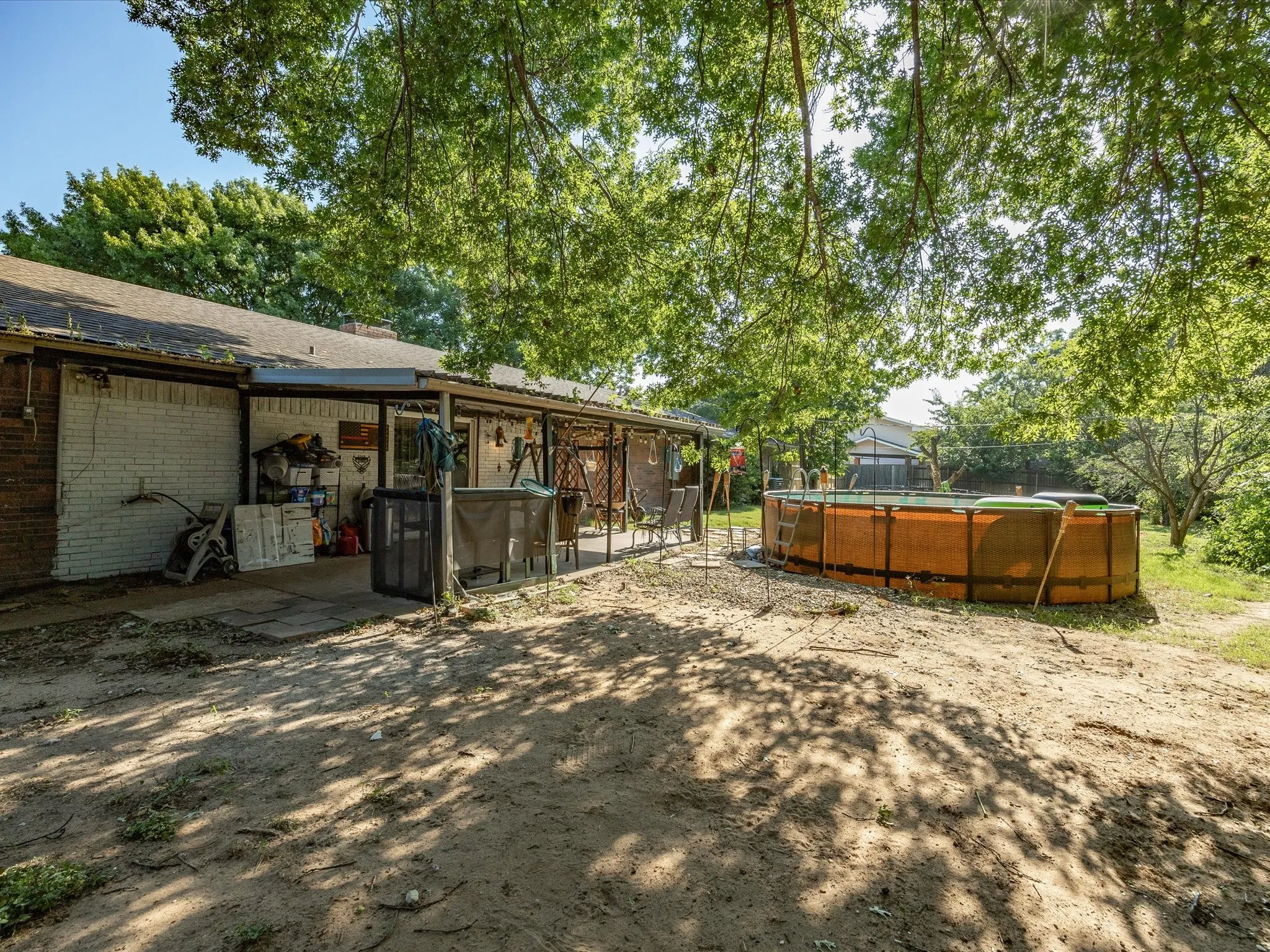 Backyard with Patio and Pool