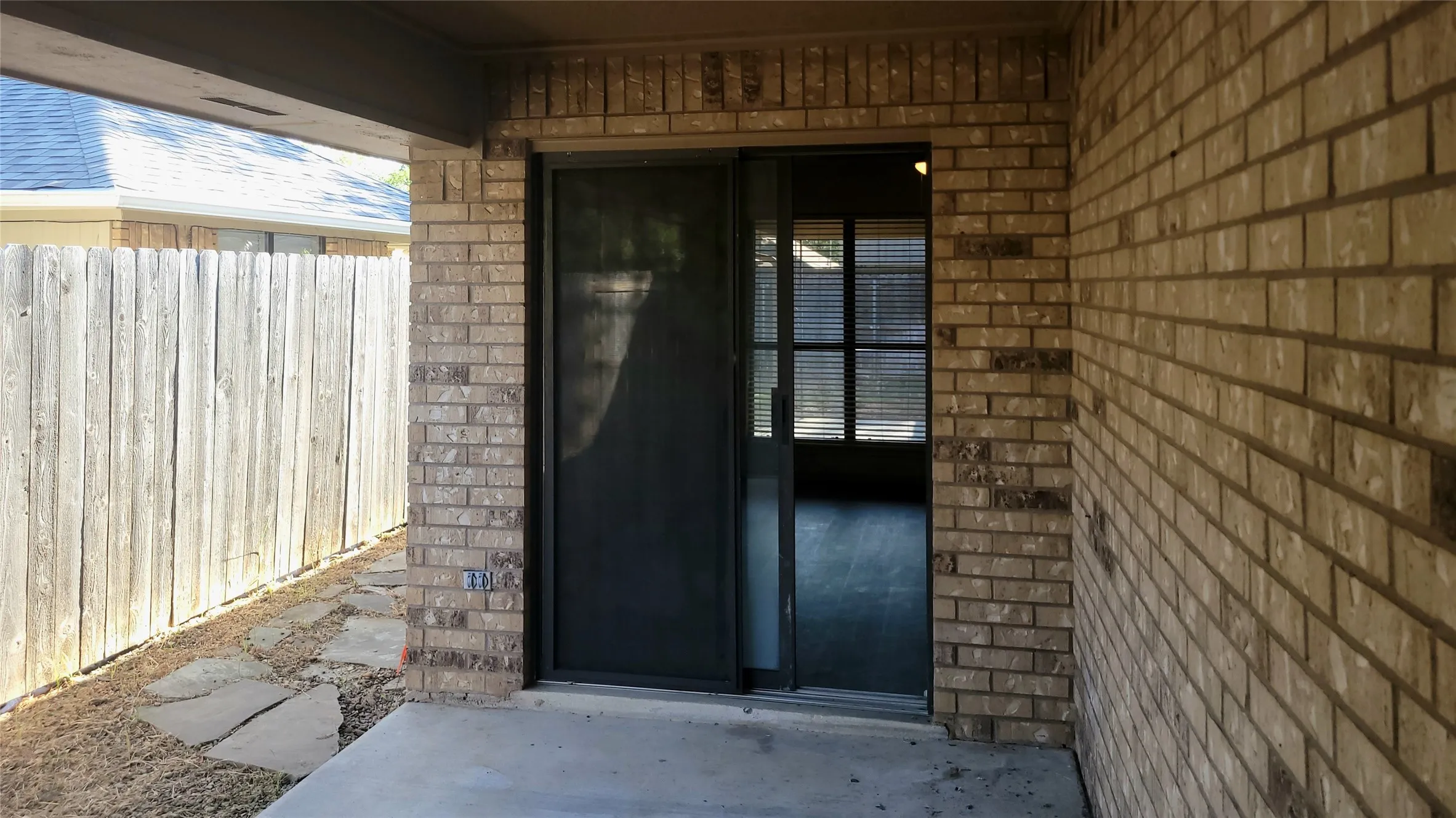Patio connects both bedrooms