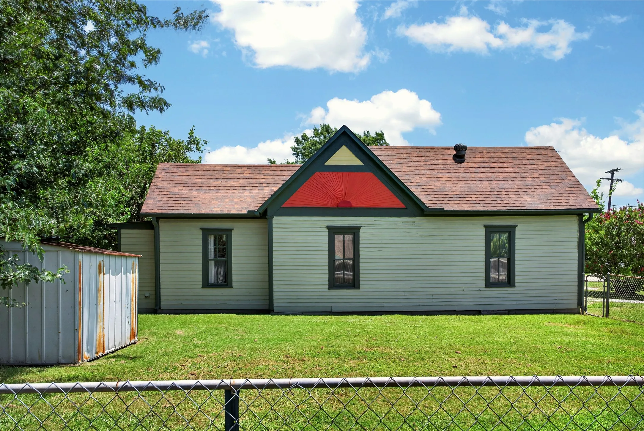 Large back yard