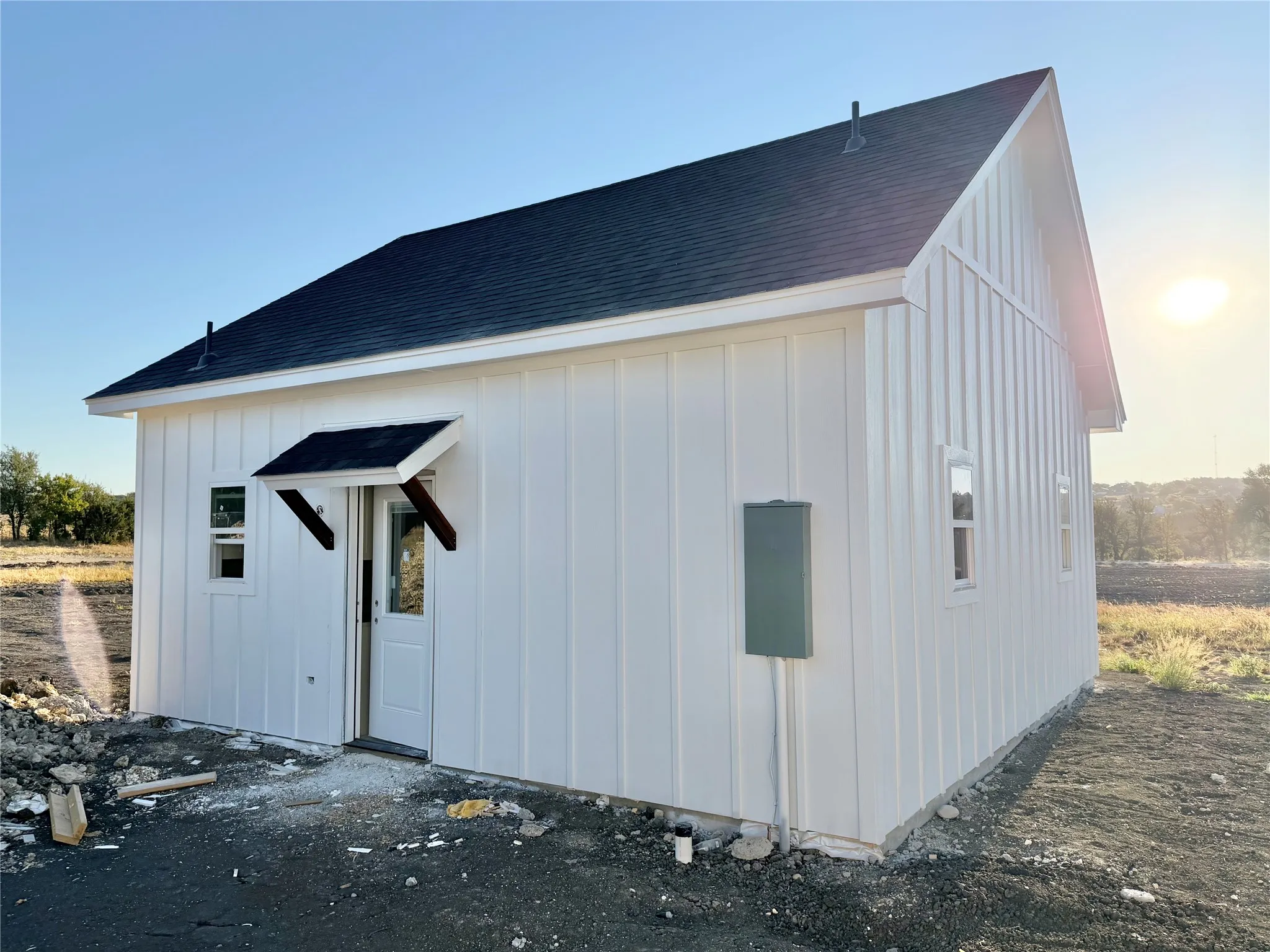ADU with living room, kitchen, bedroom, & bathroom