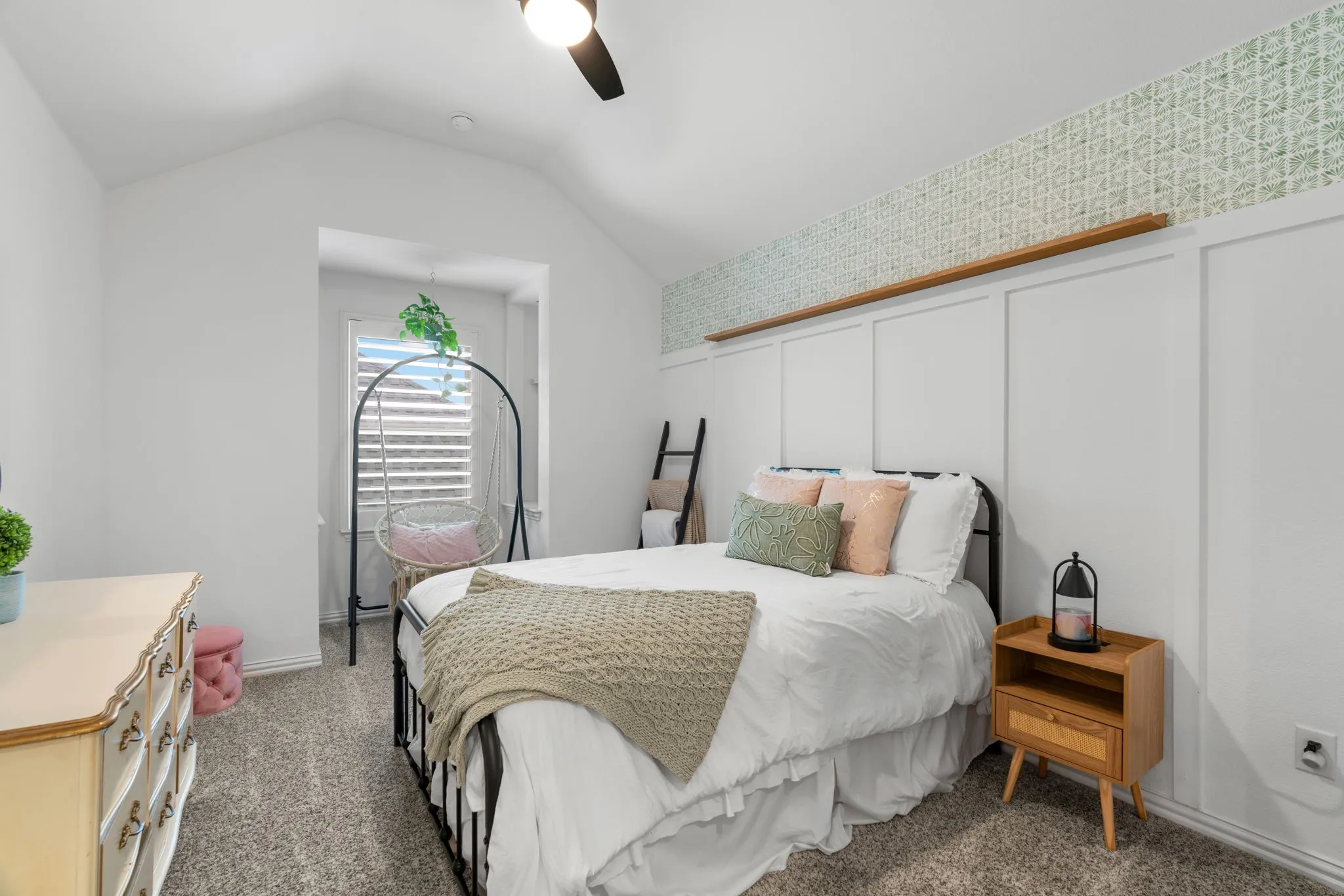 Upstairs bedroom with ensuite bath.