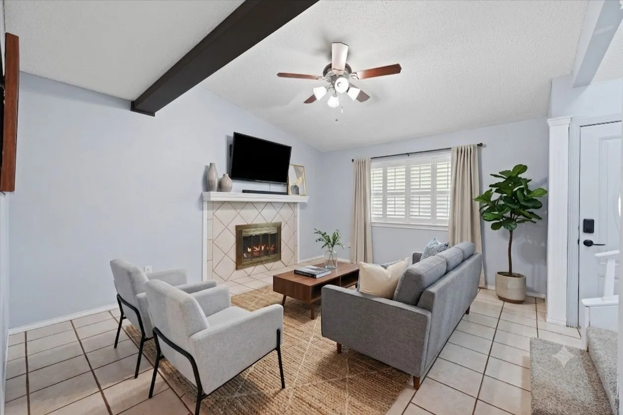 Virtually staged to show potential