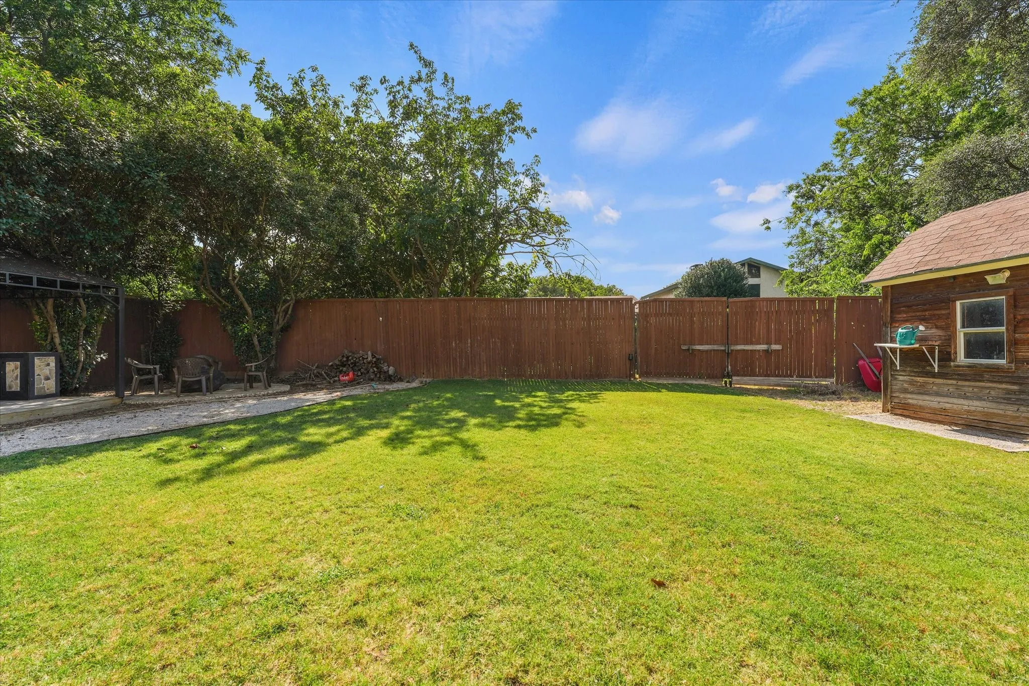 Huge backyard