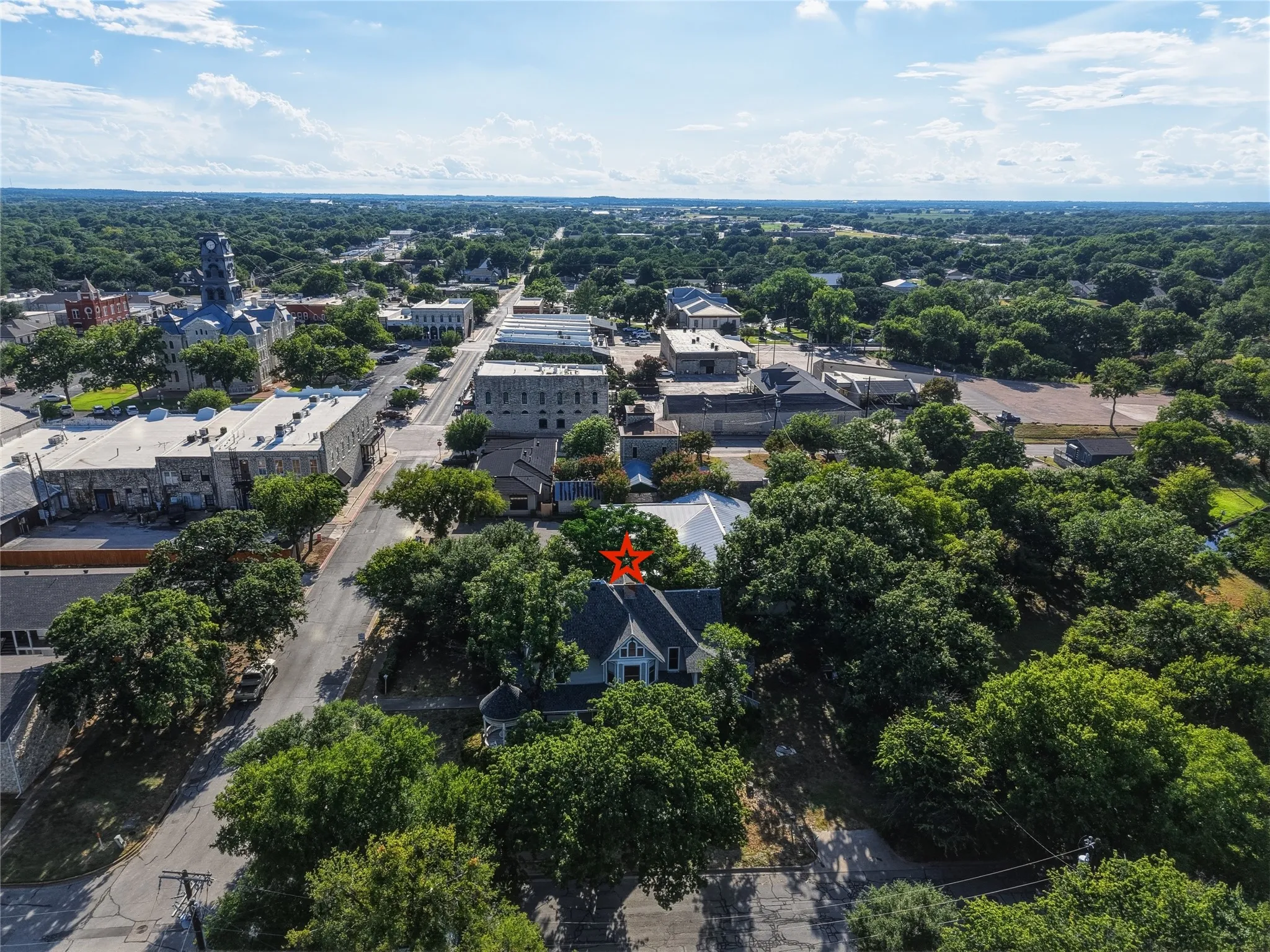 Walk to the Historical Granbury Square