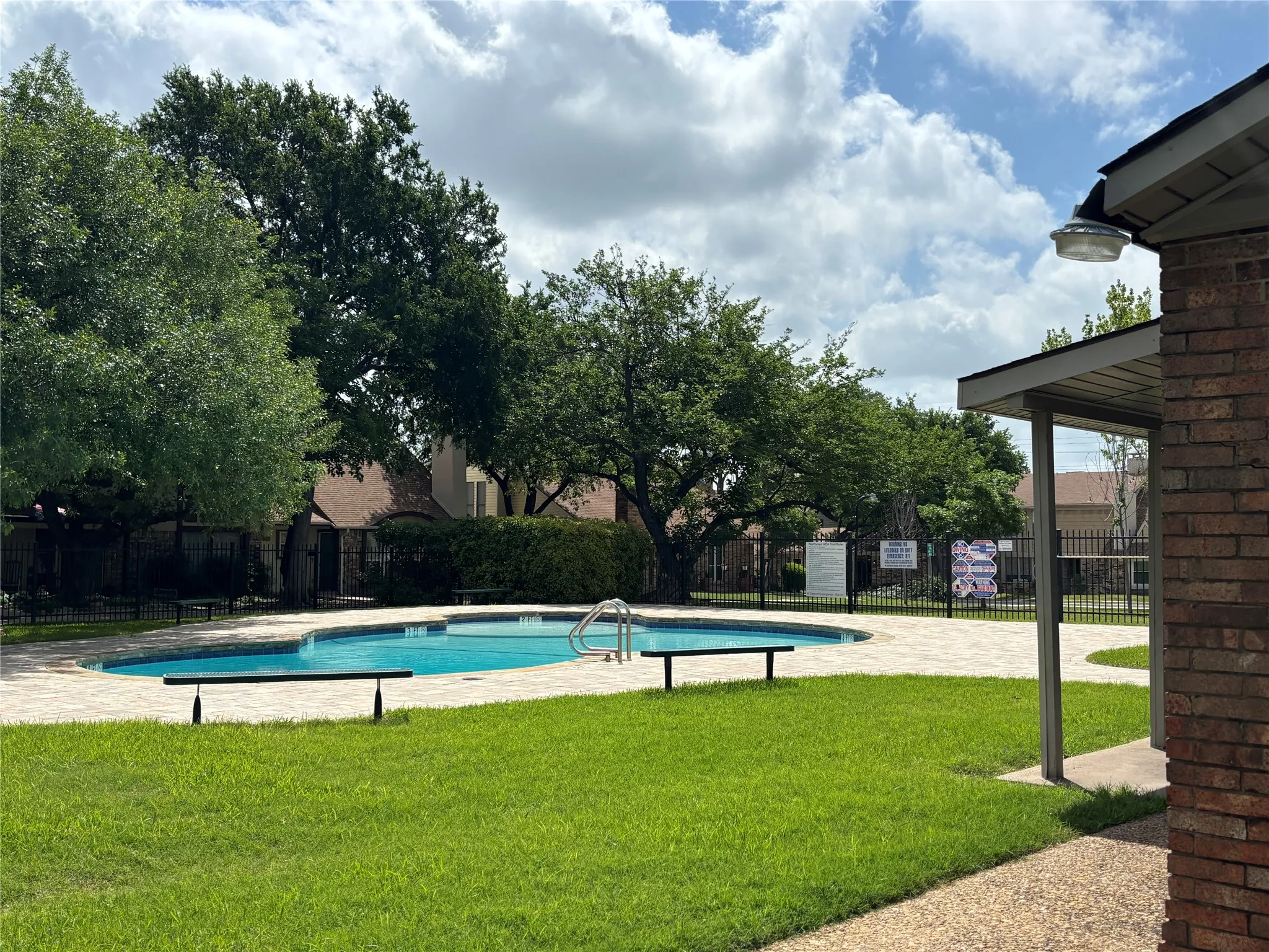 Perks of this subdivision include access to a community pool.