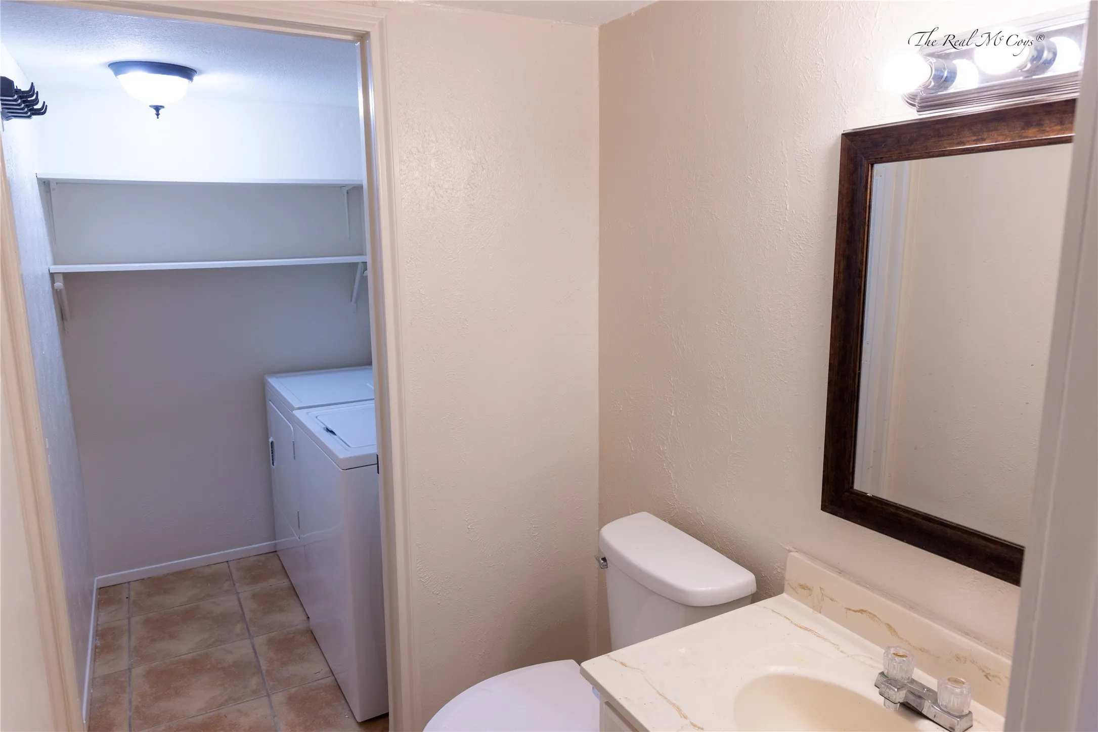 Bathroom and Utility, all in one.