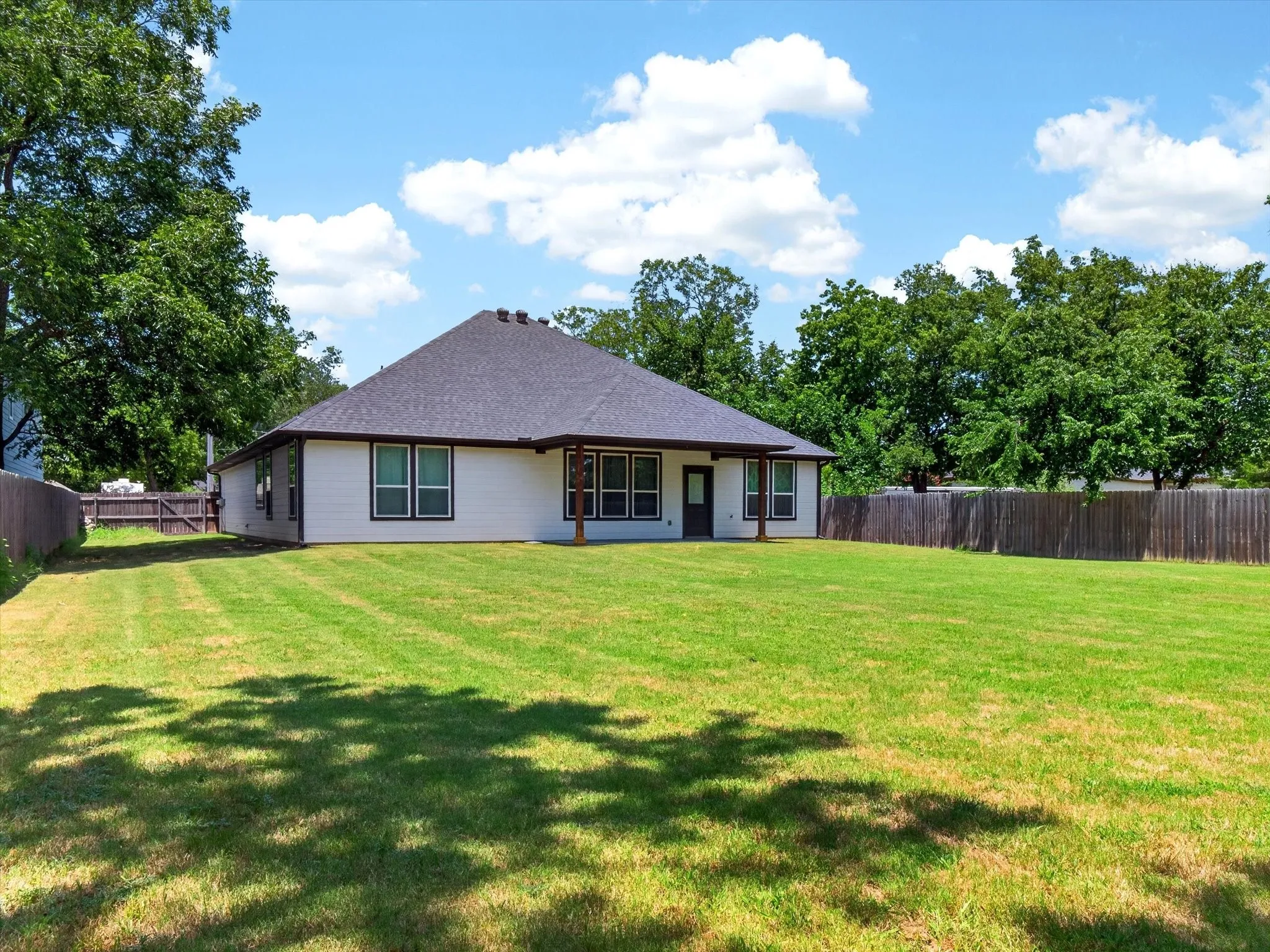Large backyard