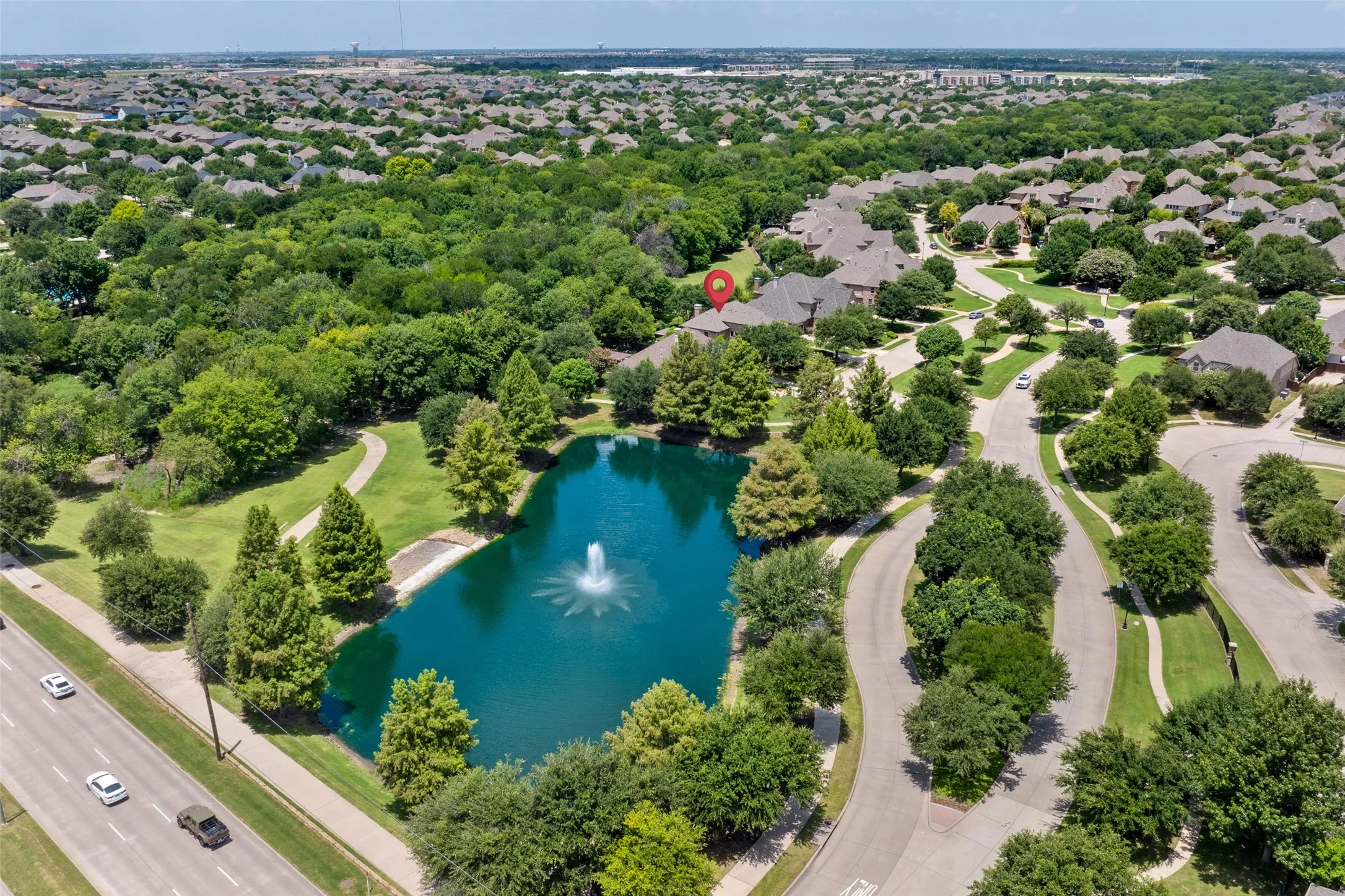 Home is near and has lovely views of the water.  Also backs to creek and trails!