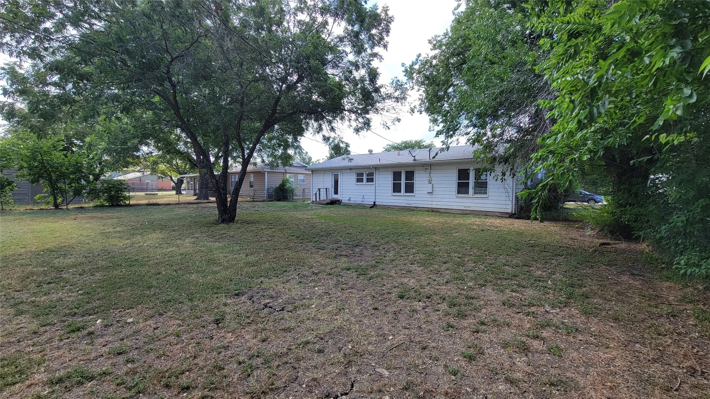 Huge back yard