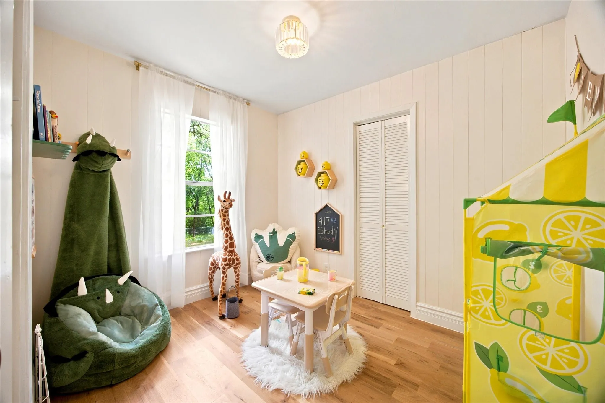 Third bedroom can double for home office, playroom or bonus room.