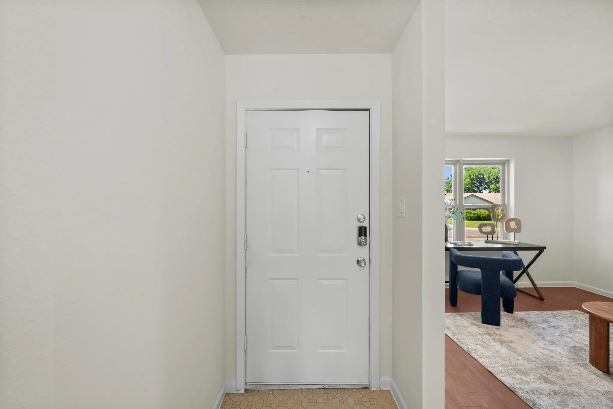 Inside the front door