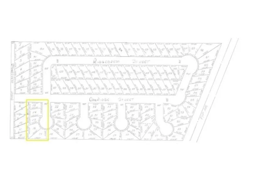 Plat Map. Illustrating lot configurations and street layouts for the property