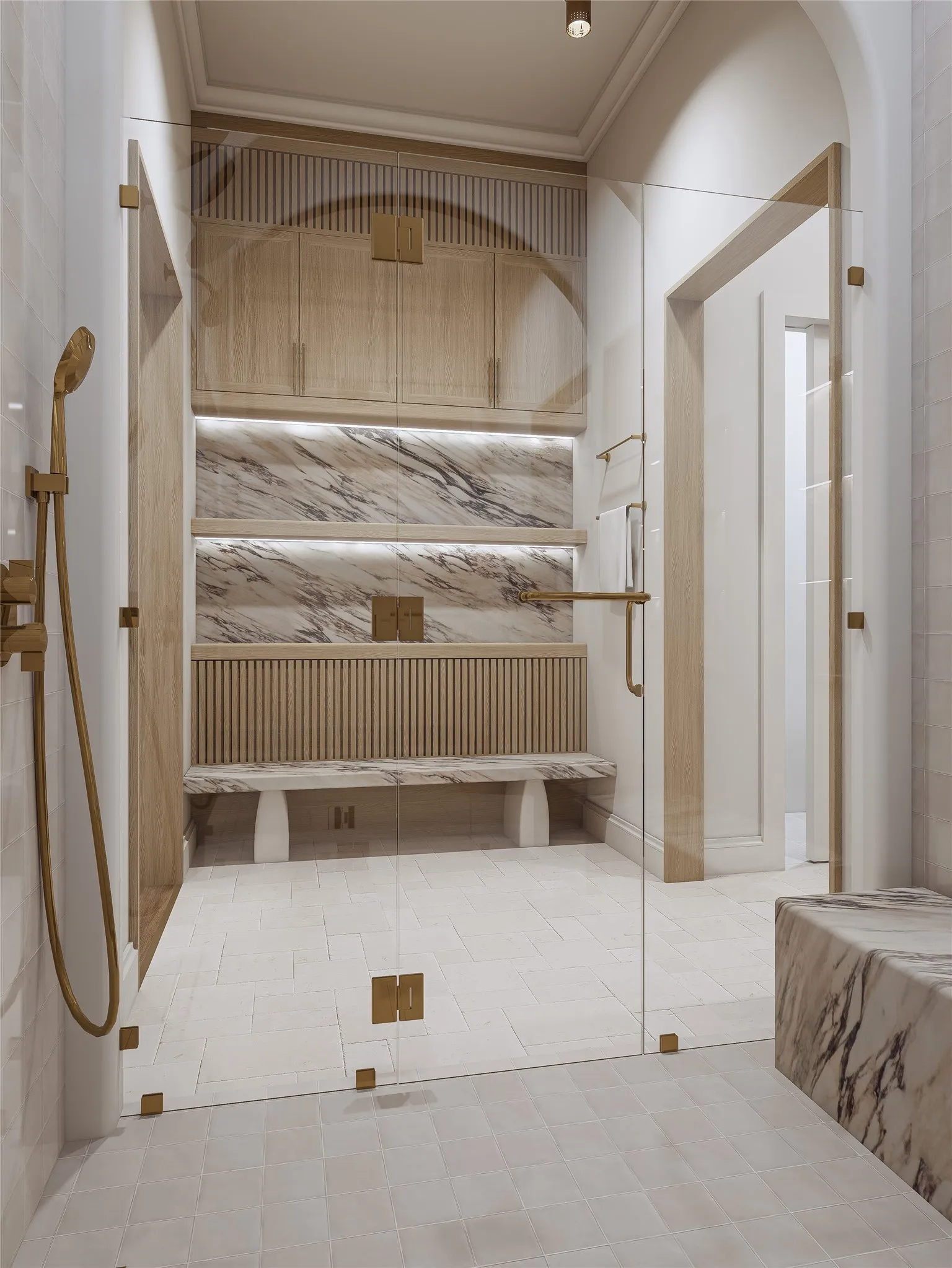 spa in primary bathroom
