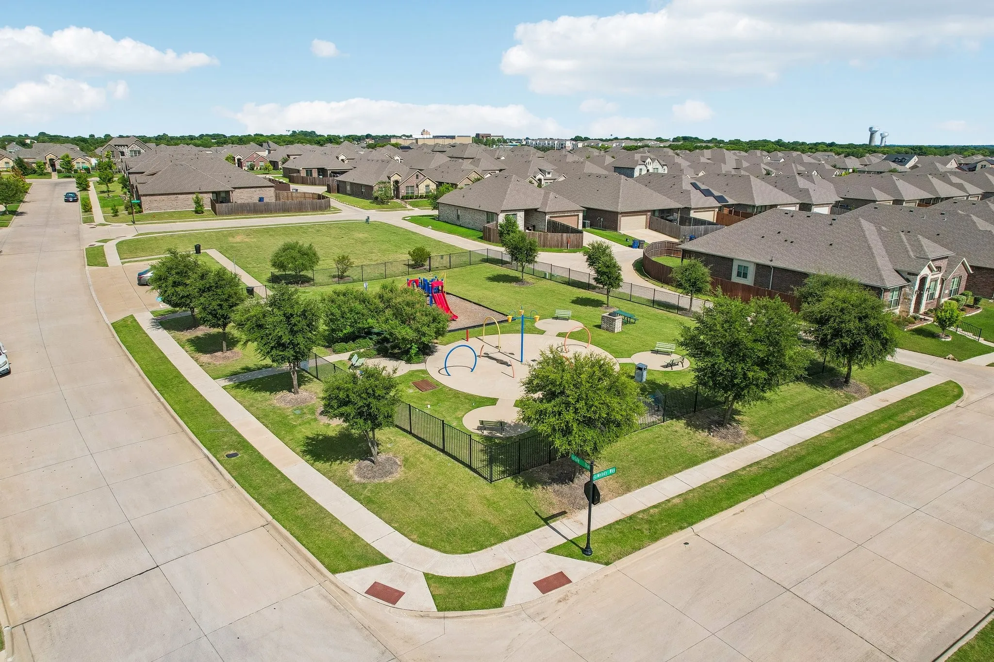 Community playground and splashpad
