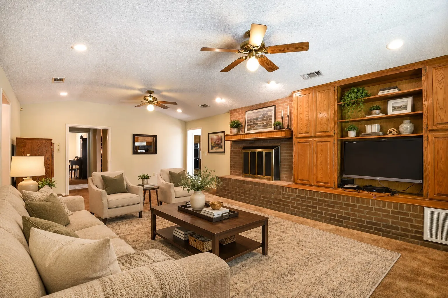 Virtually Staged living room
