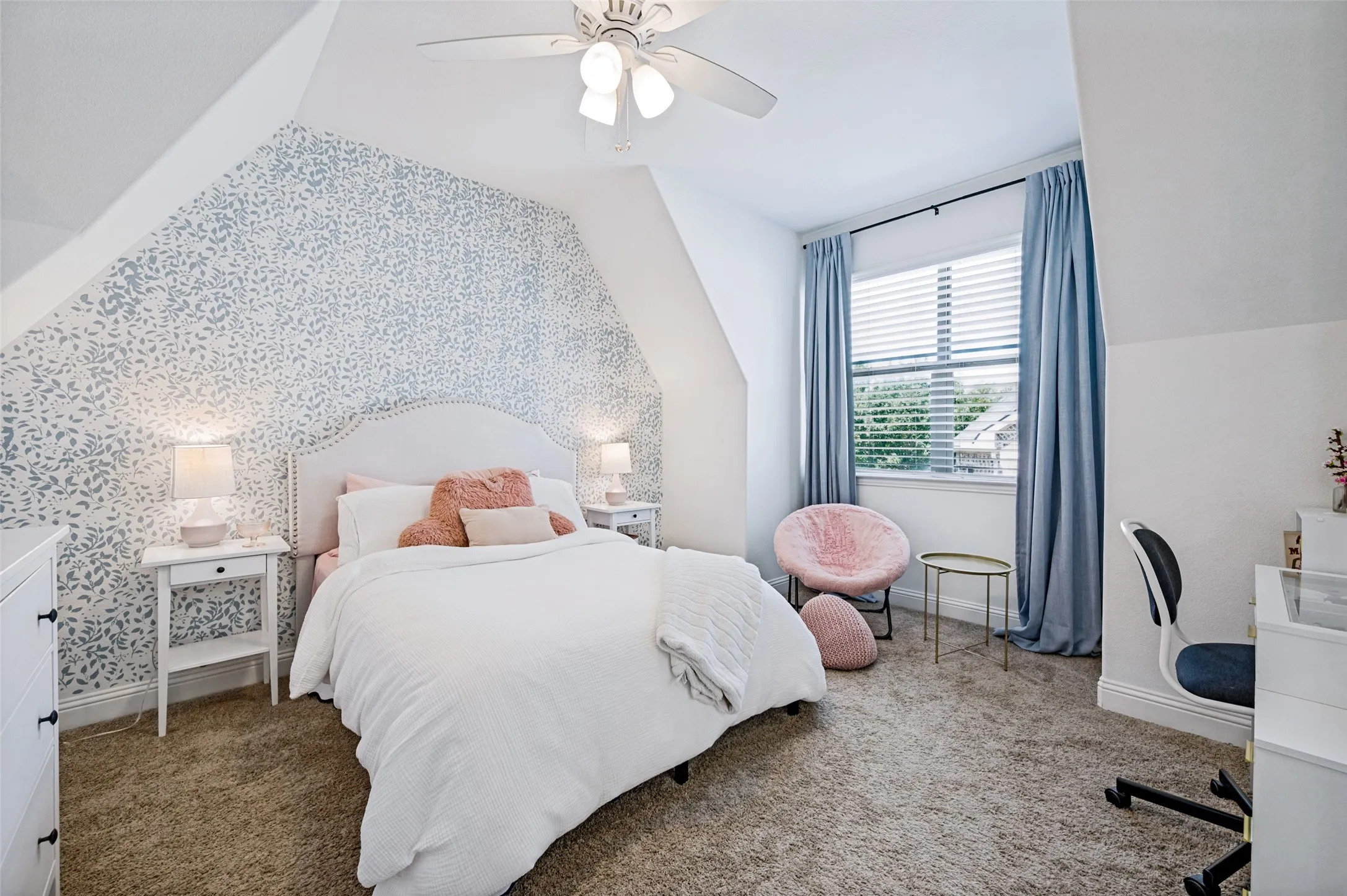 Bedroom upstairs connects to Jack and Jill bathroom
