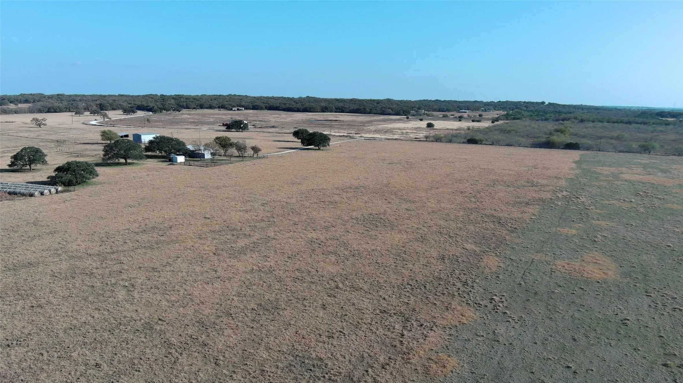 Expansive open land with varied terrain