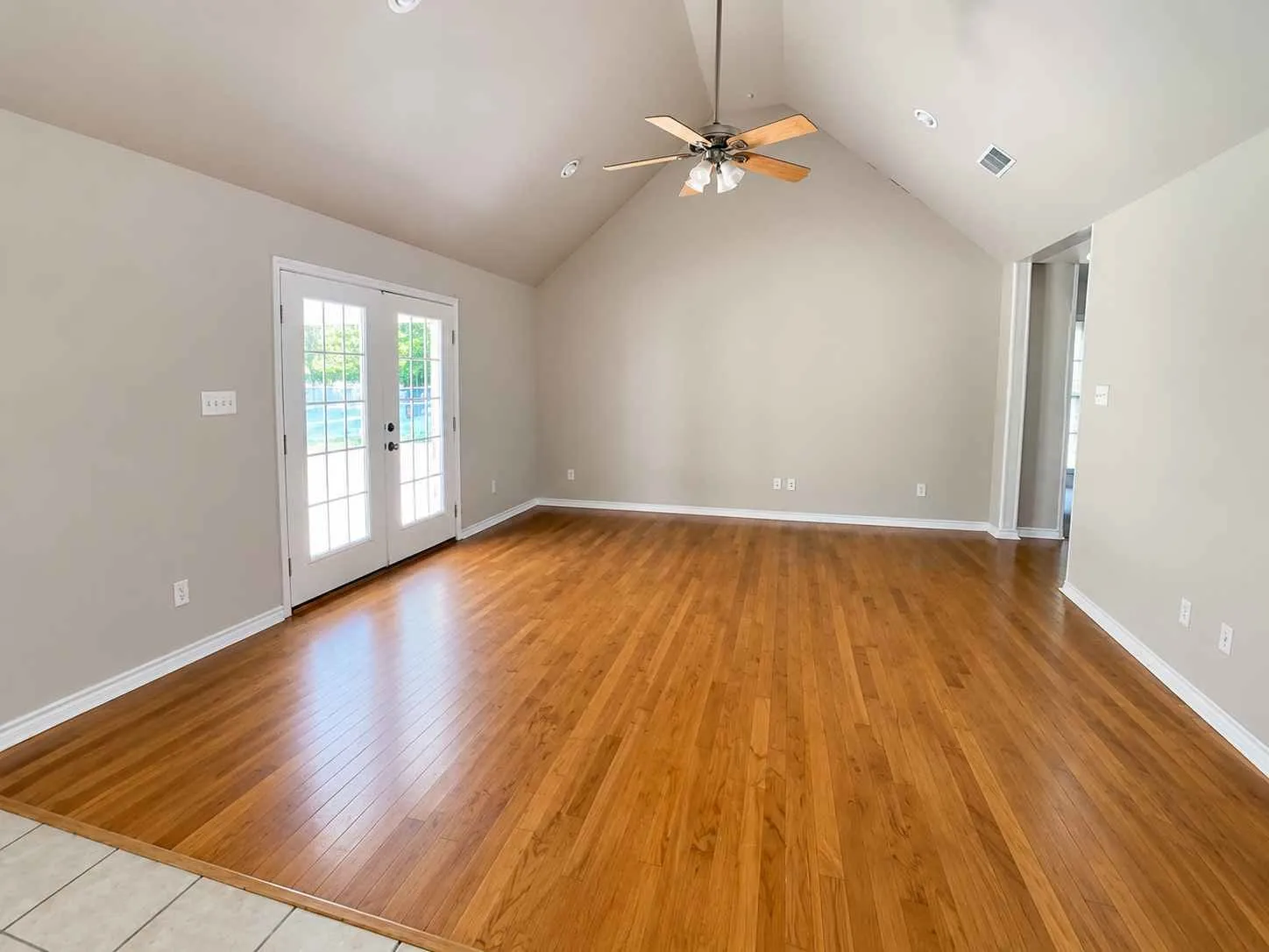Open Concept with Hardwood floors