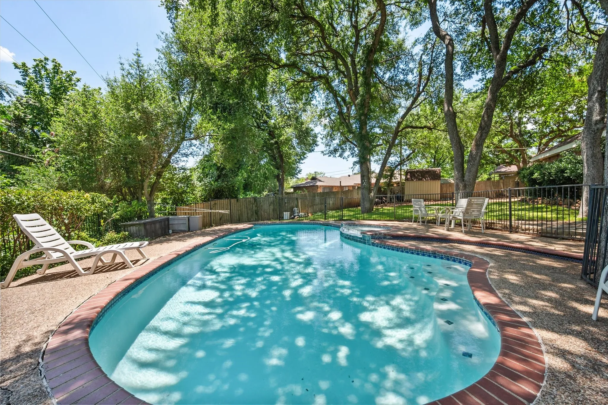Deep end pool that was just resurfaced!