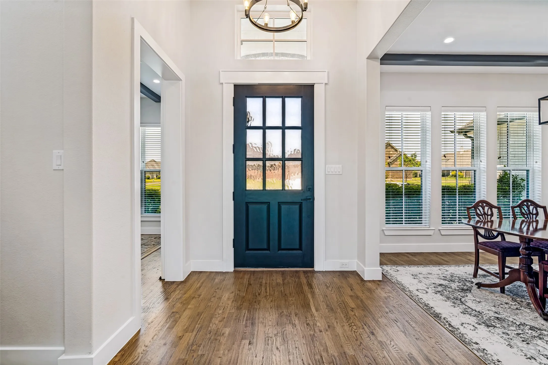 Beautiful hardwoods, tall ceilings and lots of natural light