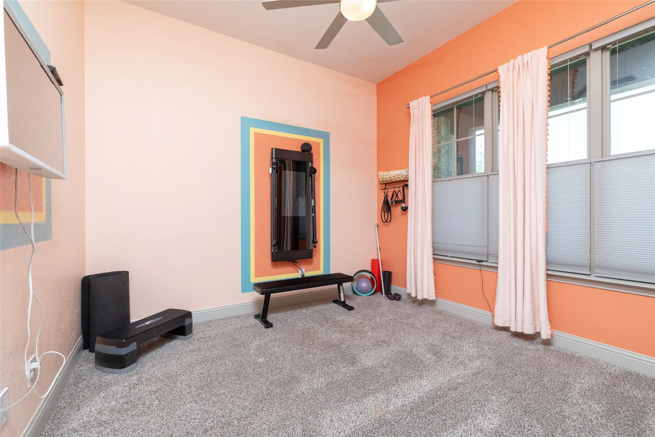 Bedroom #4 used as gym