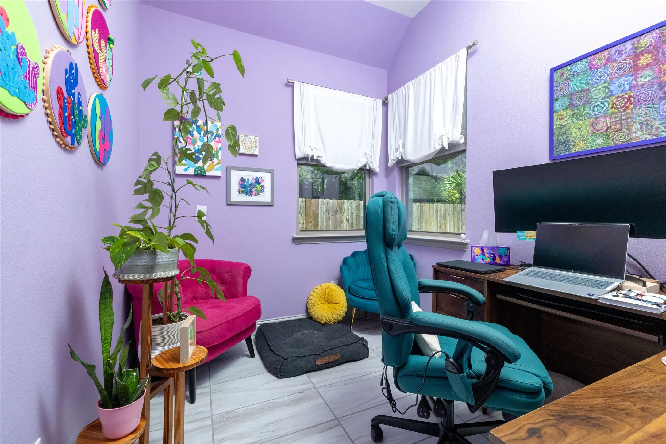 Office in back of home, just off kitchen area