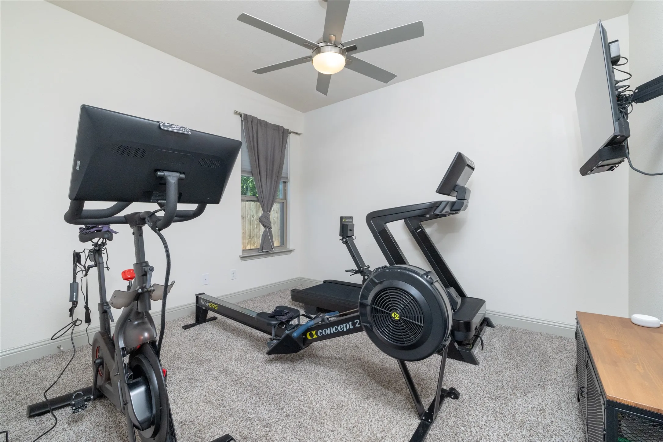 Bedroom #2 used as gym