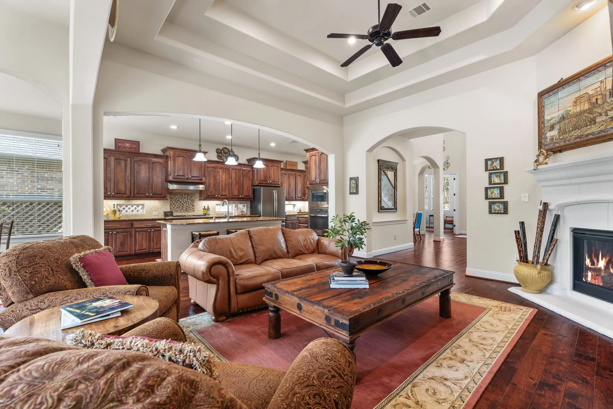 Open floor plan for entertaining