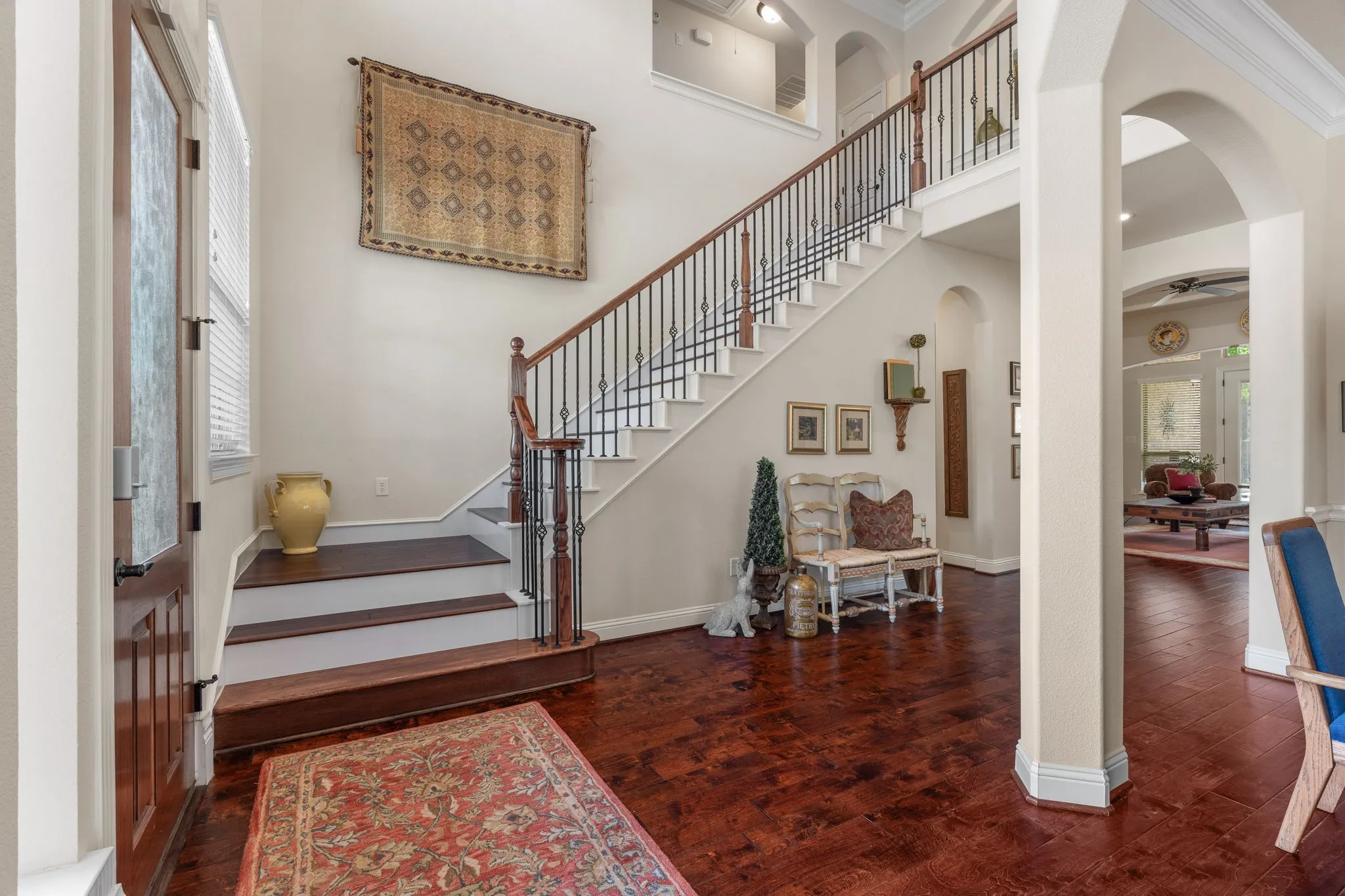 This home has 4 bedrooms, plus an office, 3.5 bathrooms, two dining areas, media and a game room.