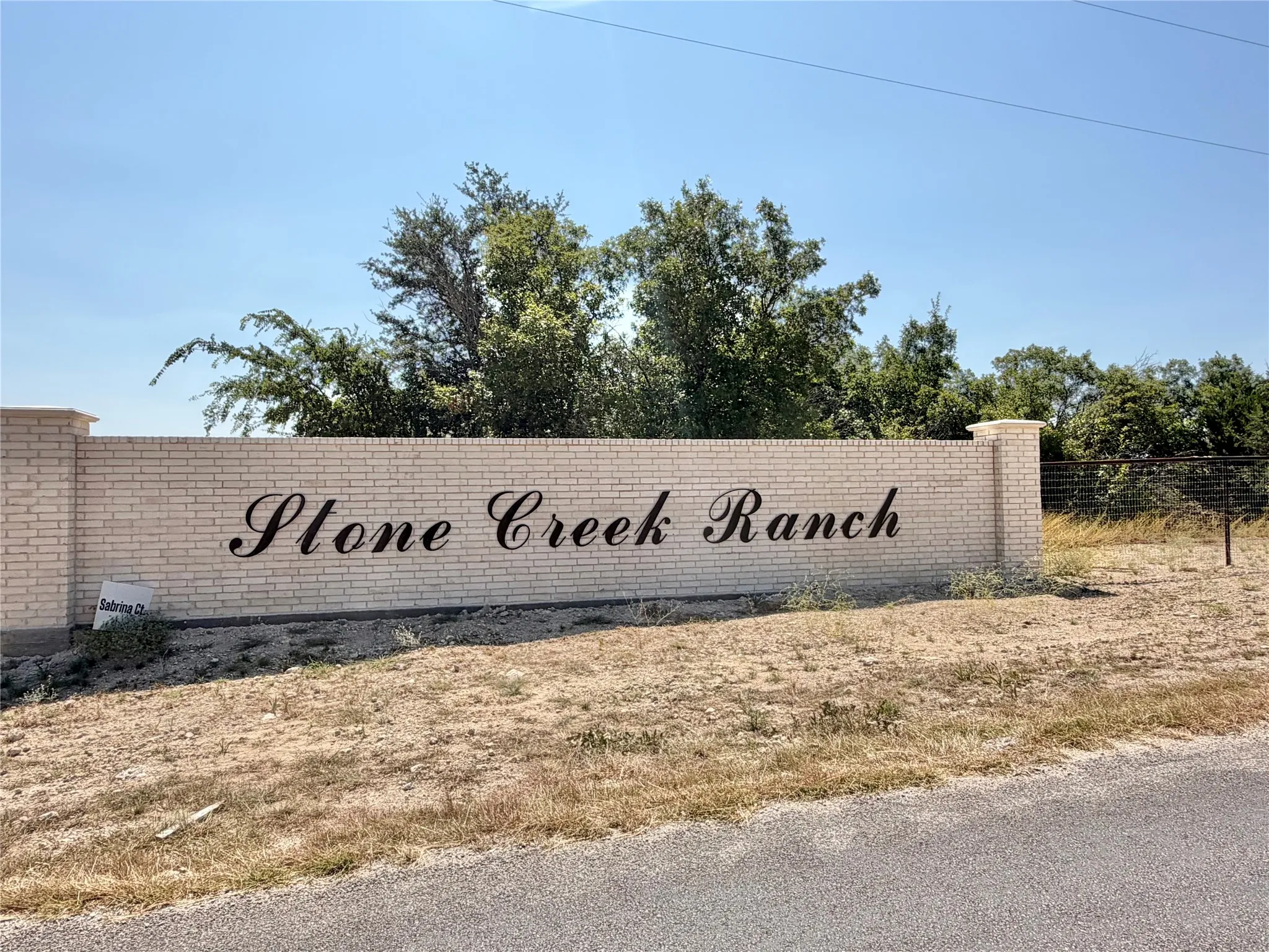 Entrance into Stone Creek Ranch