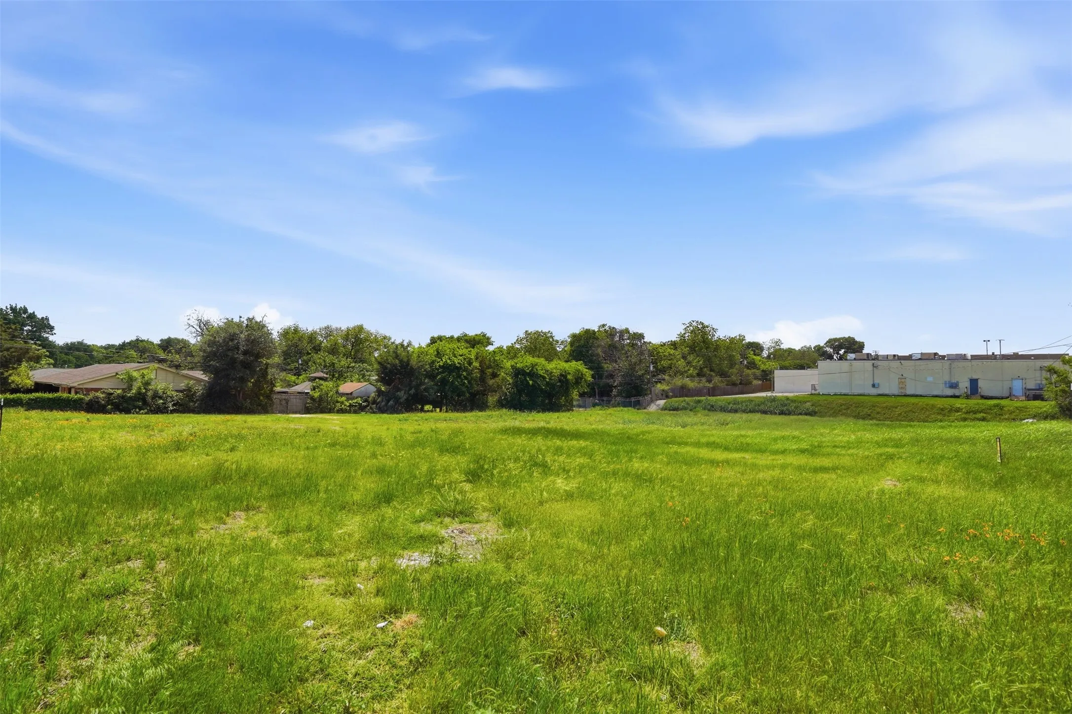 Expansive green space featuring a level terrain