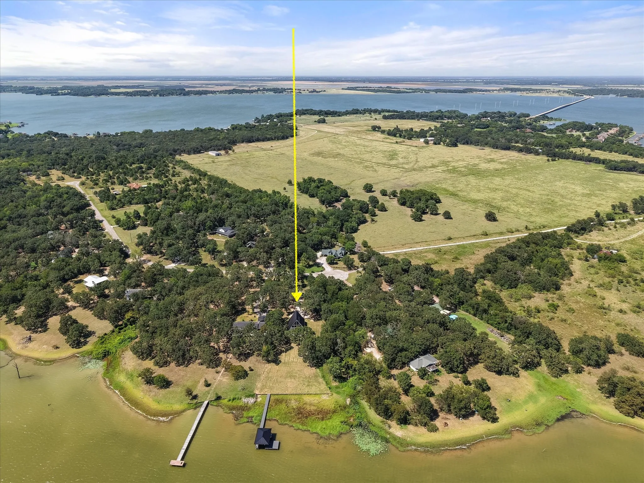 Gravel drive provides plenty of parking for guests and weekend visitors.