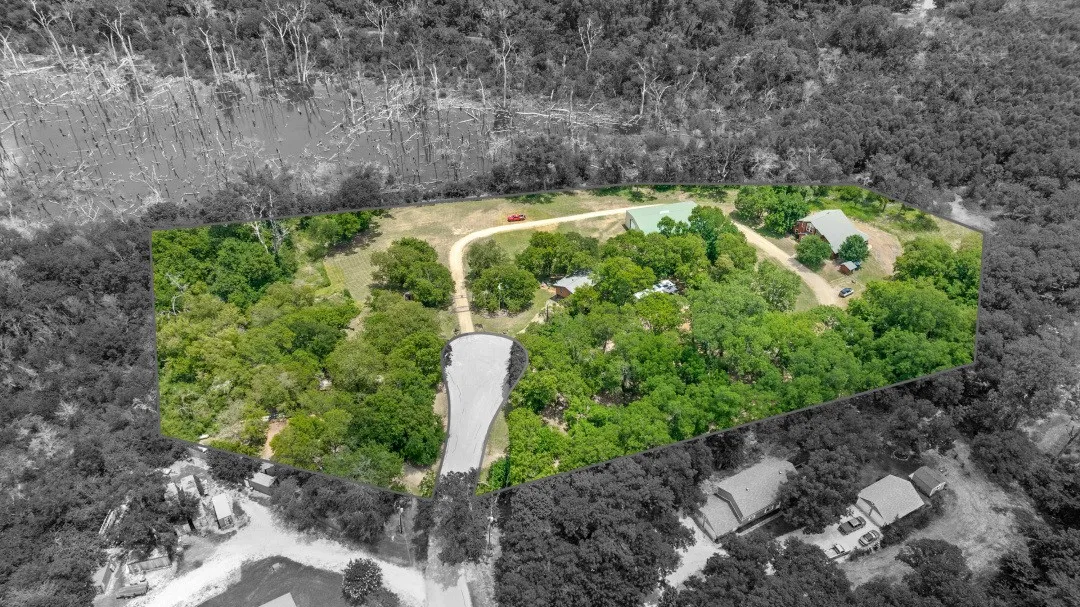 Aerial view of property