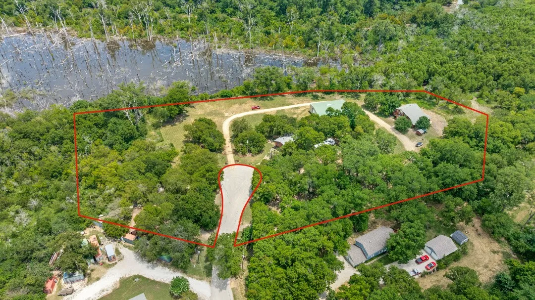 Aerial view of property