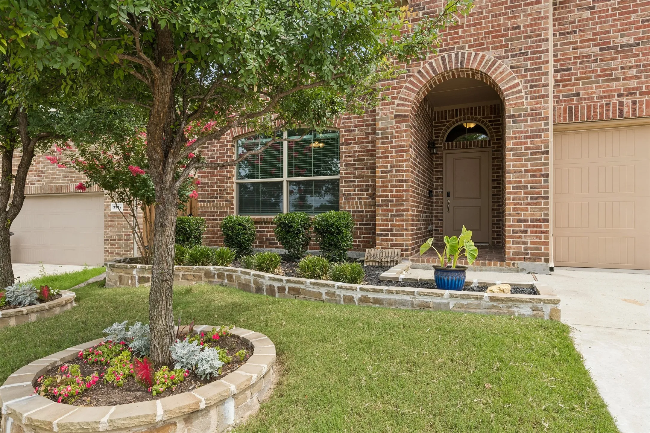 Beautifully landscaped.
