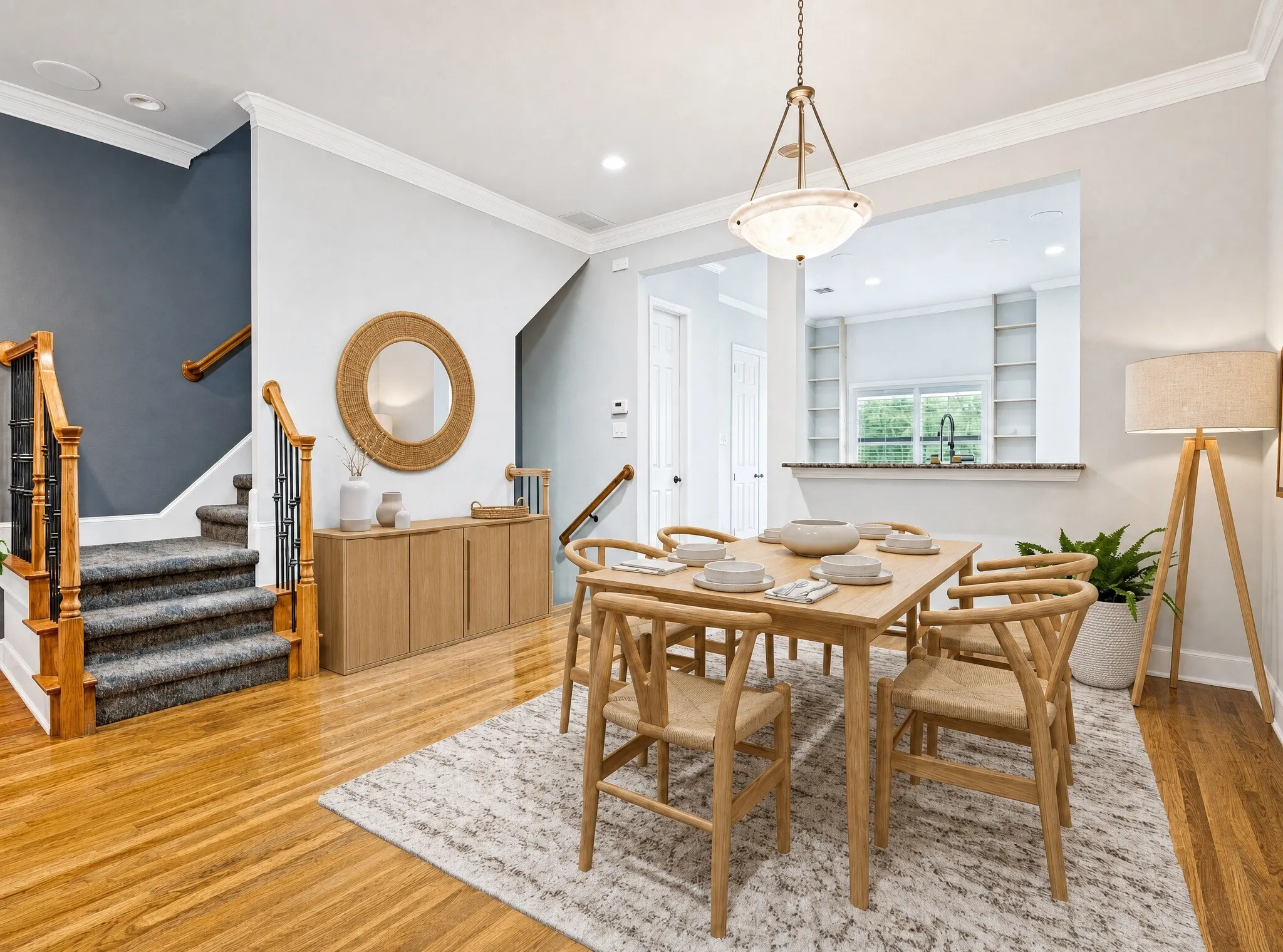 Virtually staged to show potential