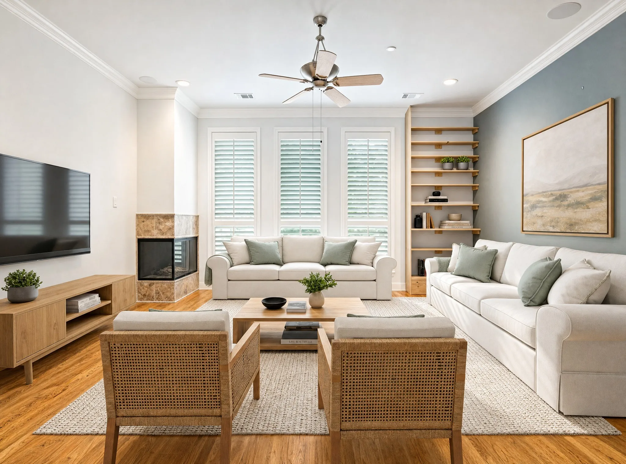 Virtually staged to show potential