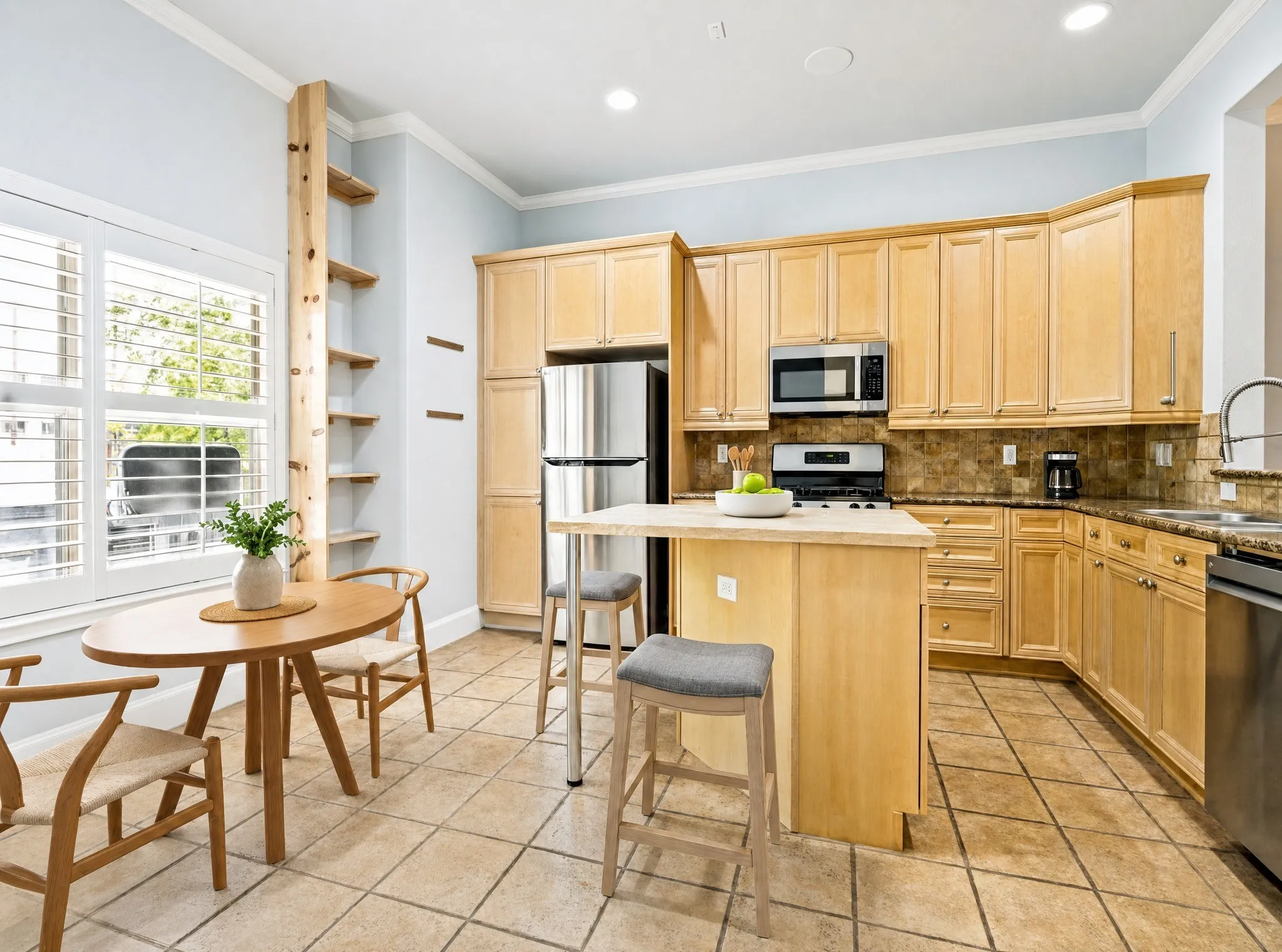 Virtually staged to show potential